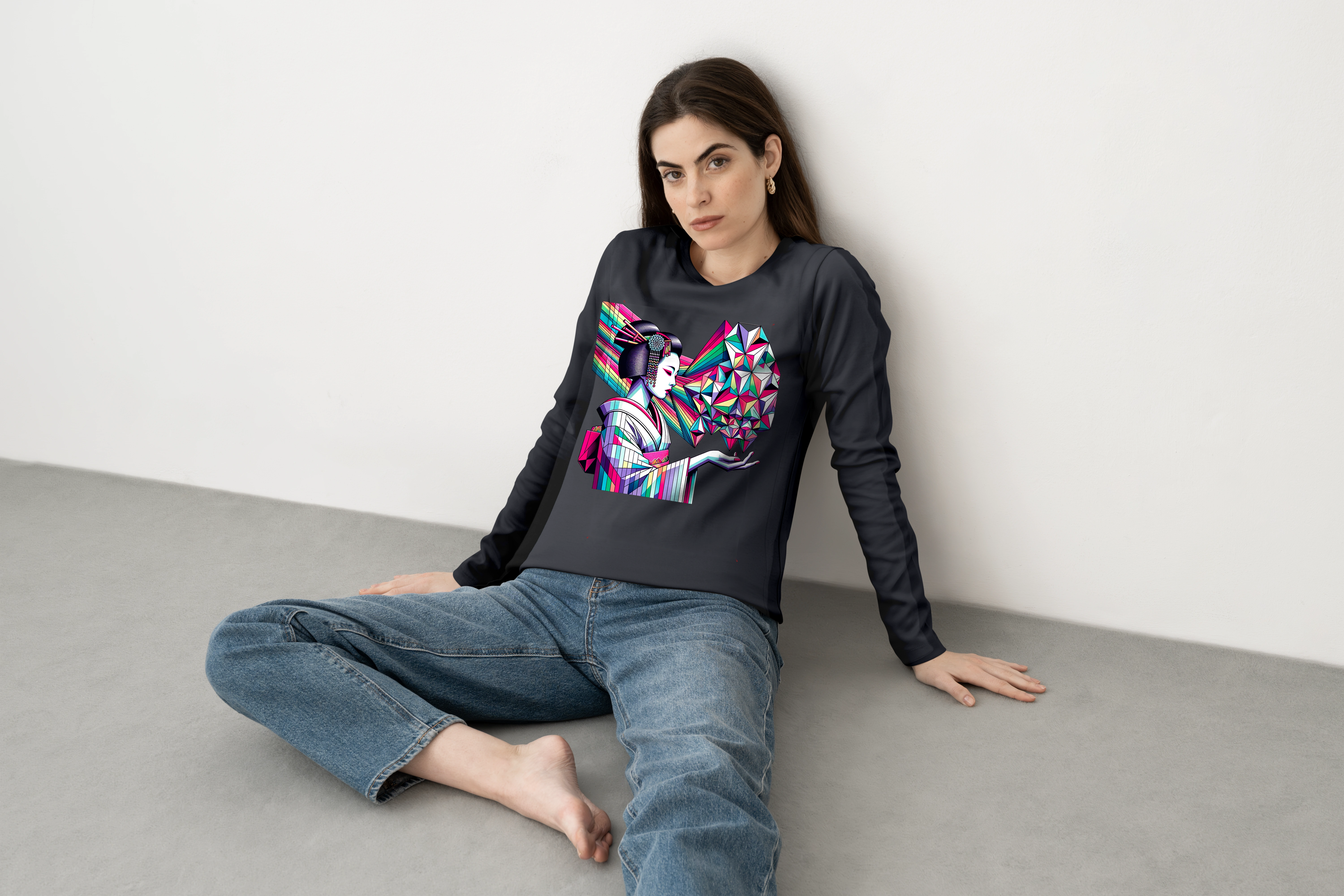 חולצה ארוכה Geisha Moment 8