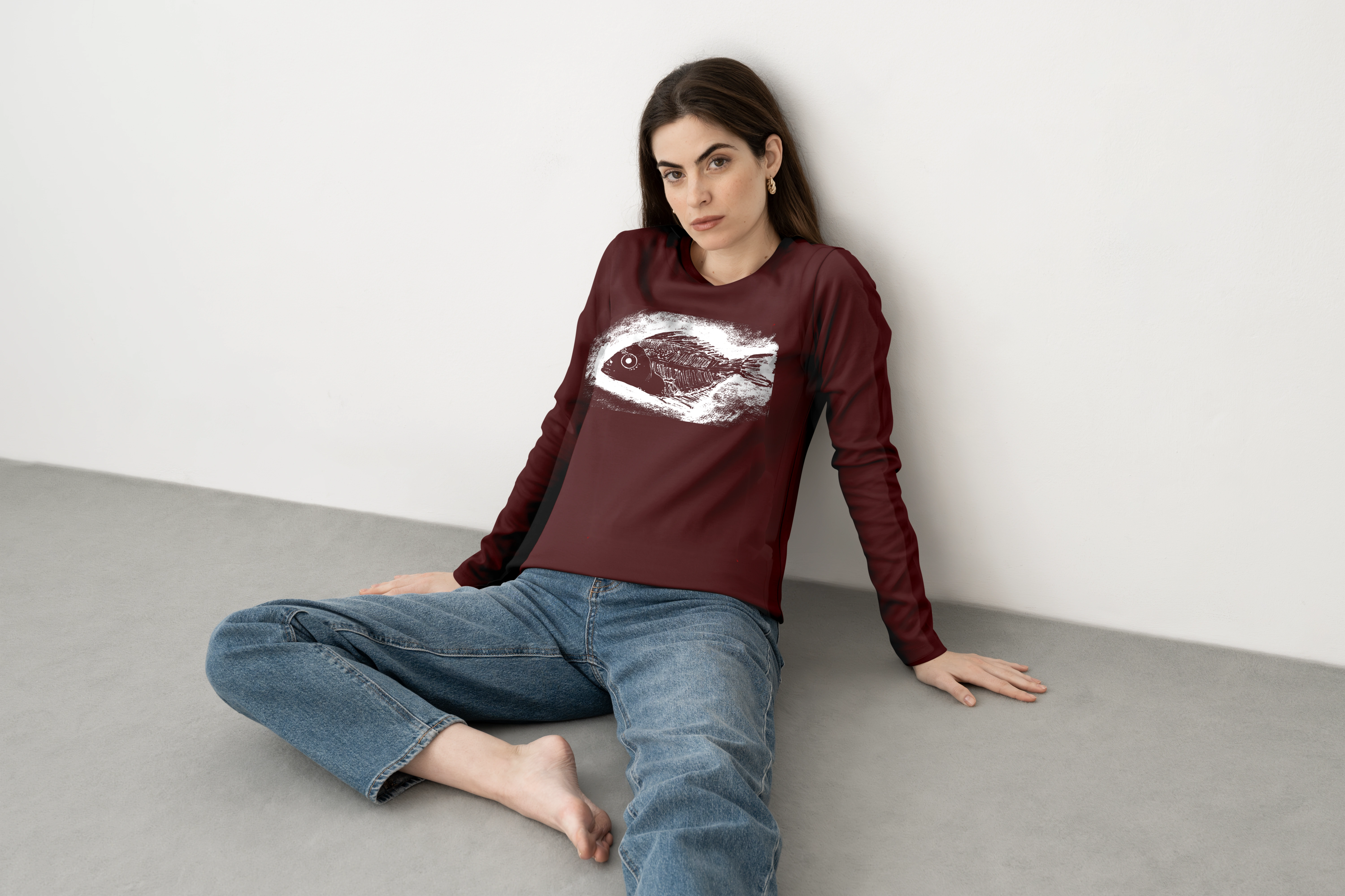 תצוגה חלופית של חולצה ארוכה fish