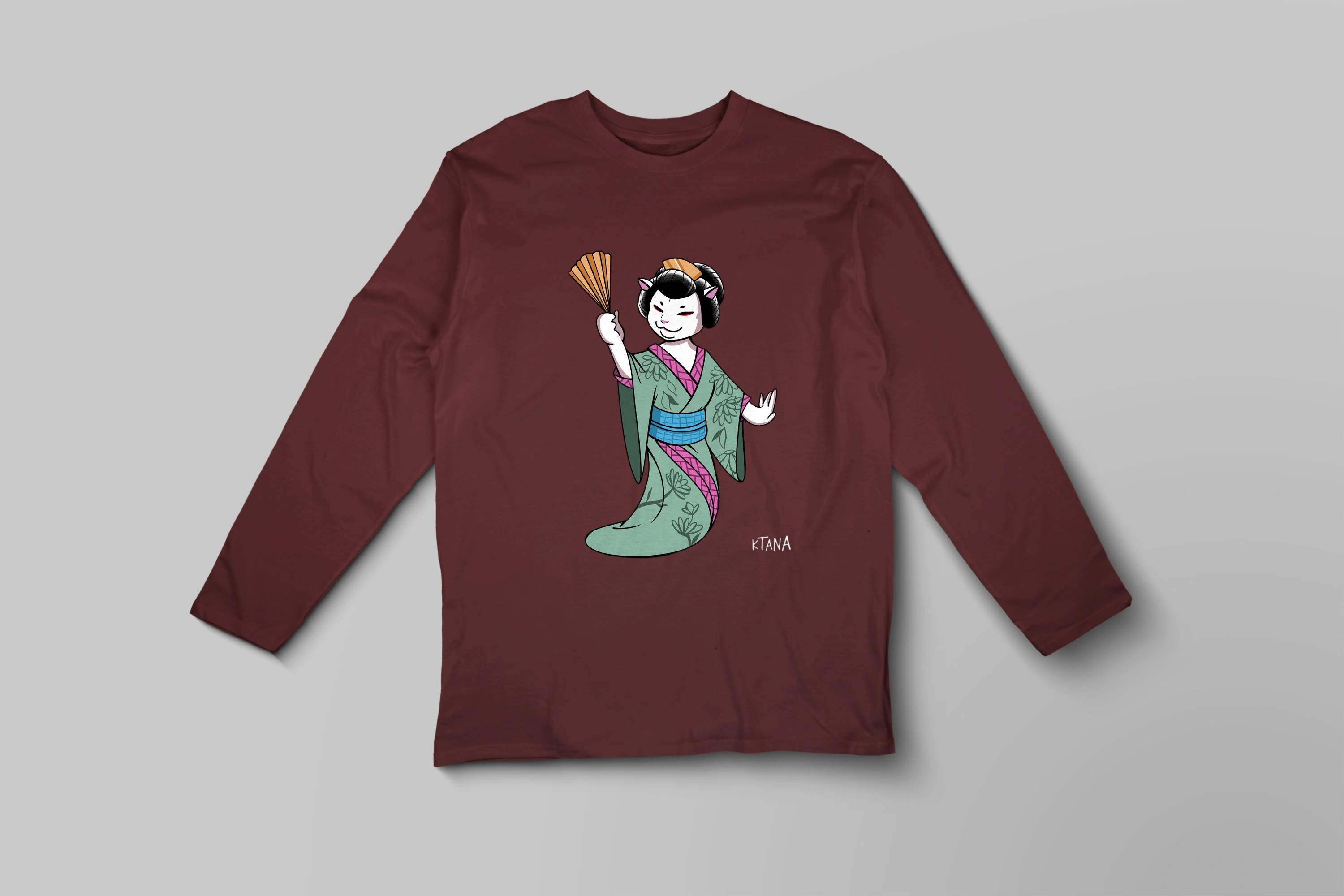 תצוגה חלופית של חולצה ארוכה Geisha kitty