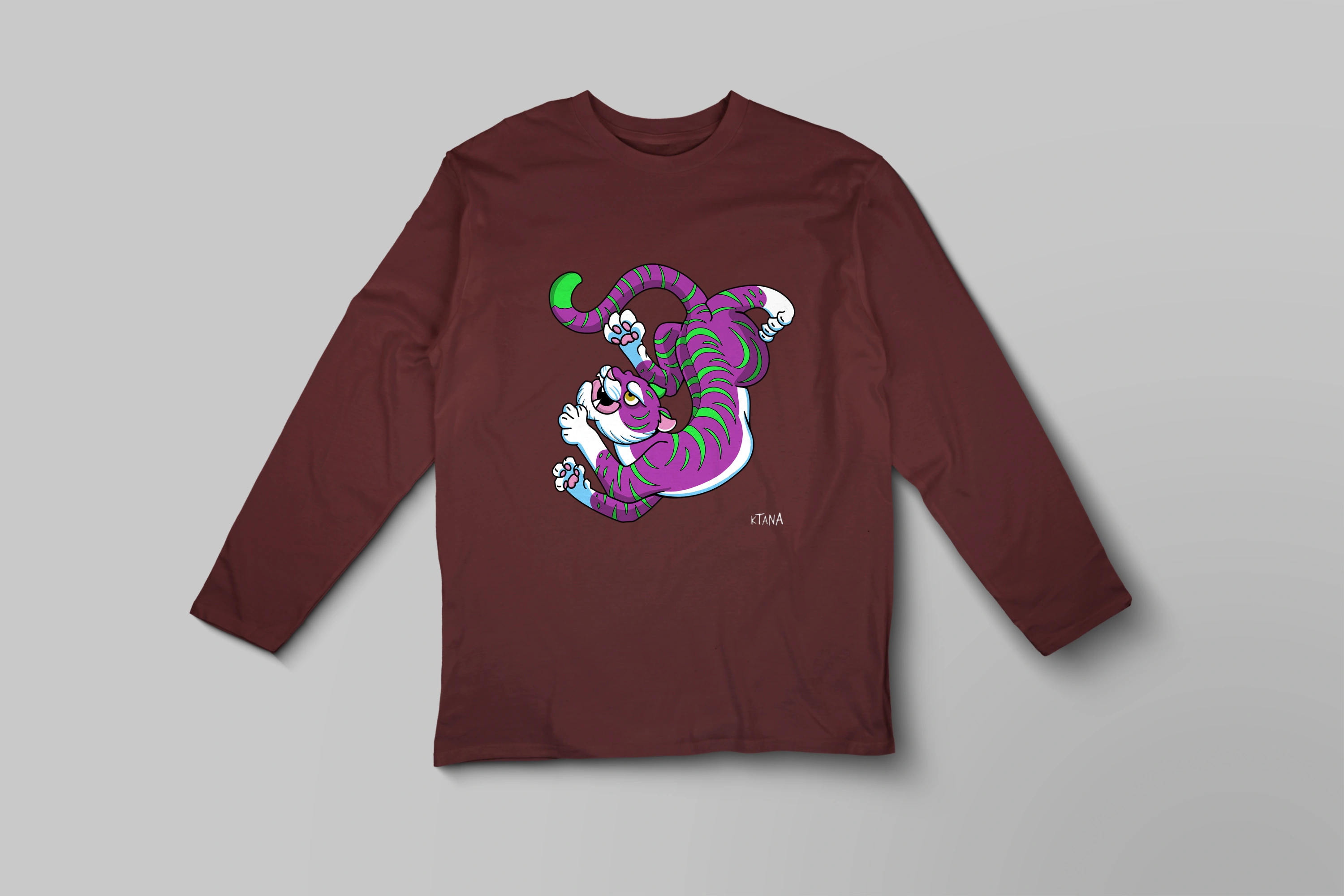 חולצה ארוכה Purple Tiger