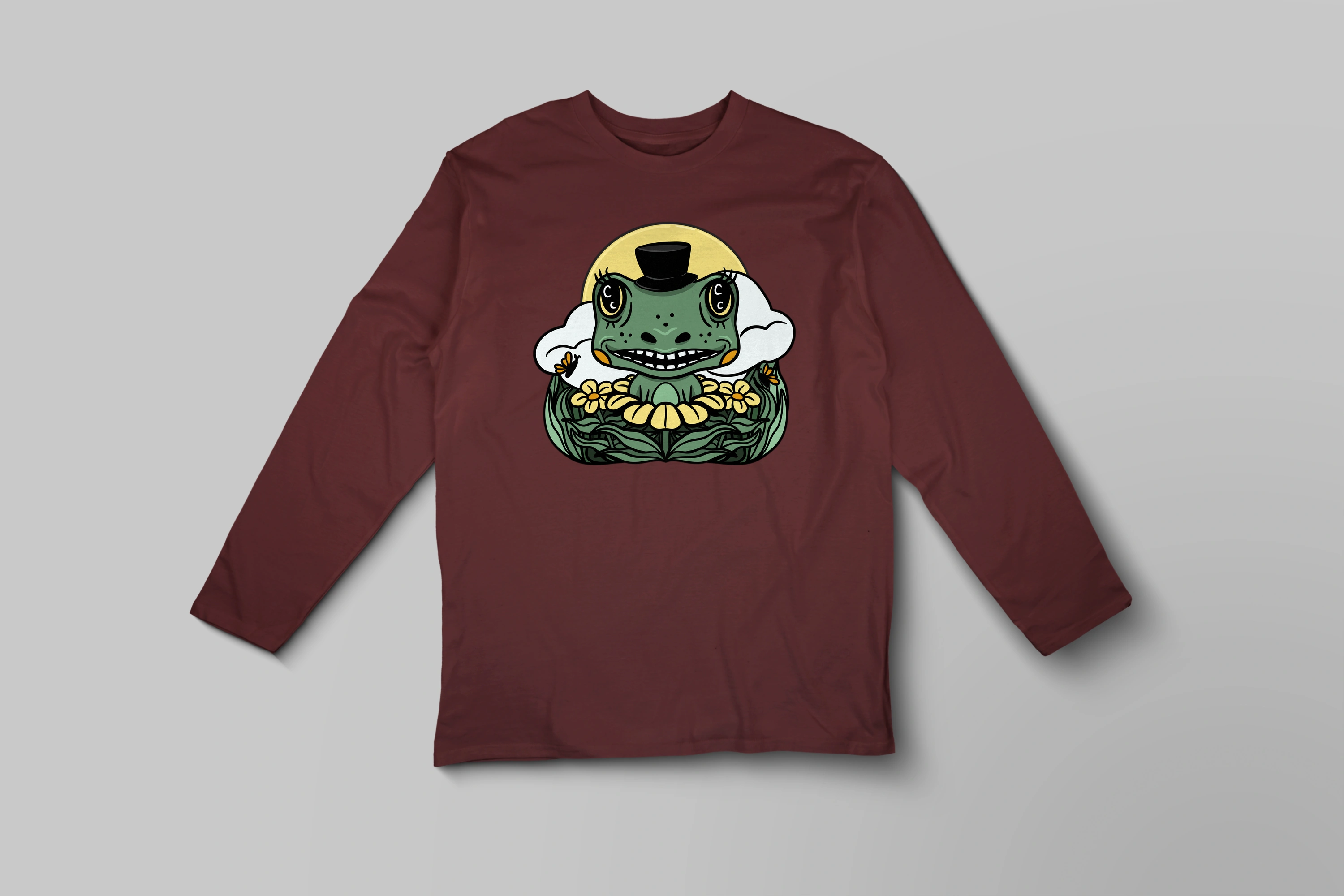 תצוגה חלופית של חולצה ארוכה צפרדע חרצית