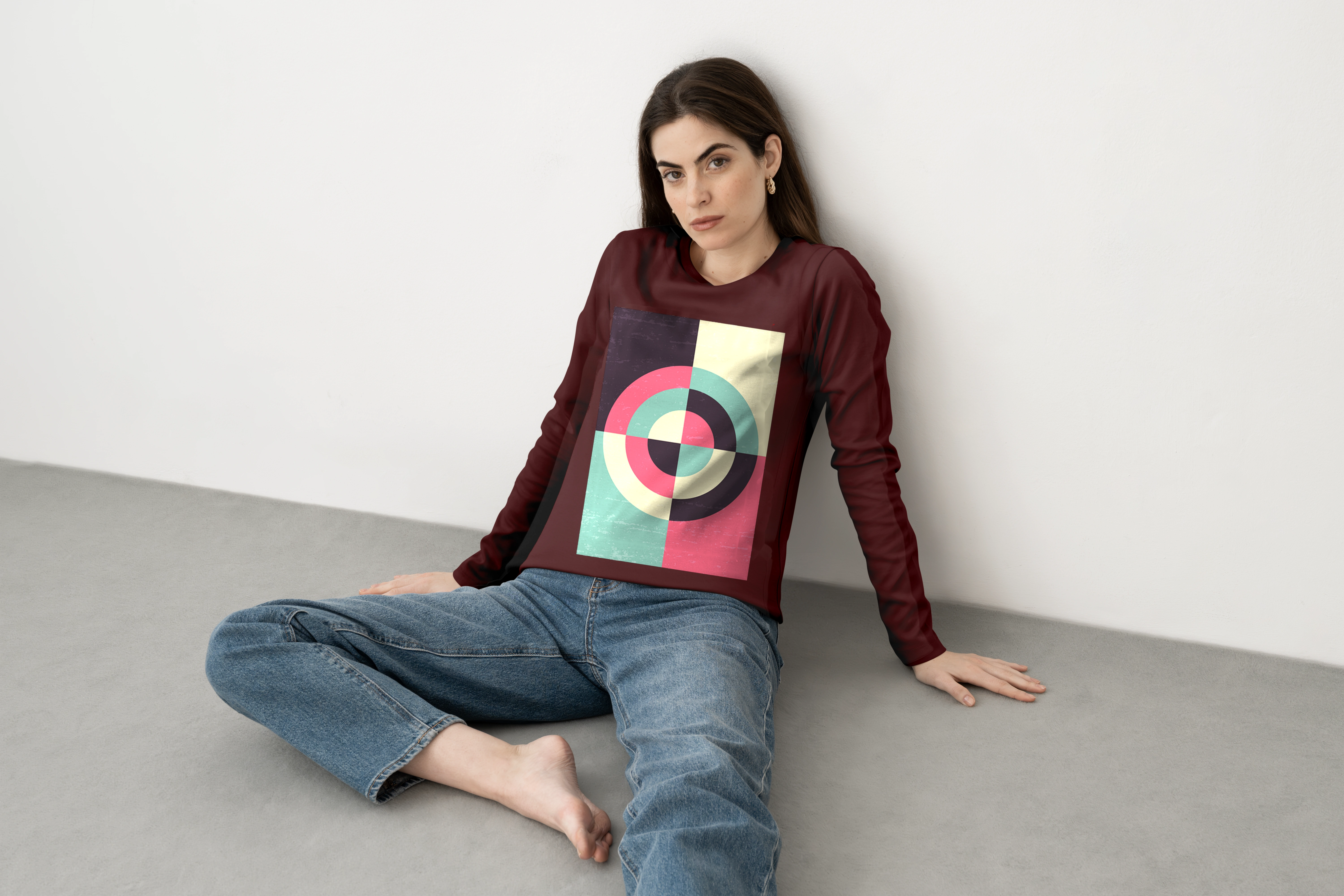 חולצה ארוכה אבסטרקטי 7