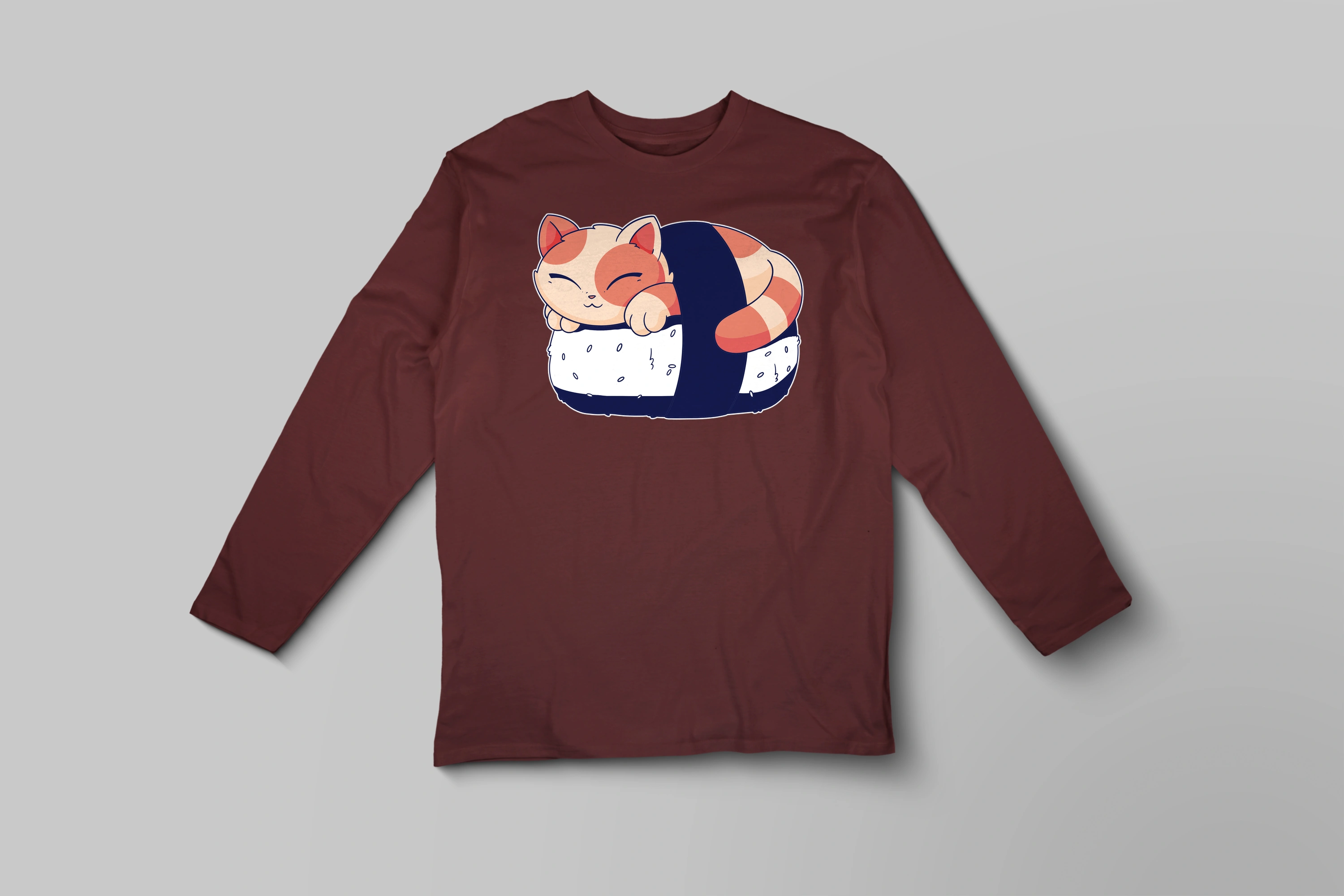 חולצה ארוכה חתול סושי