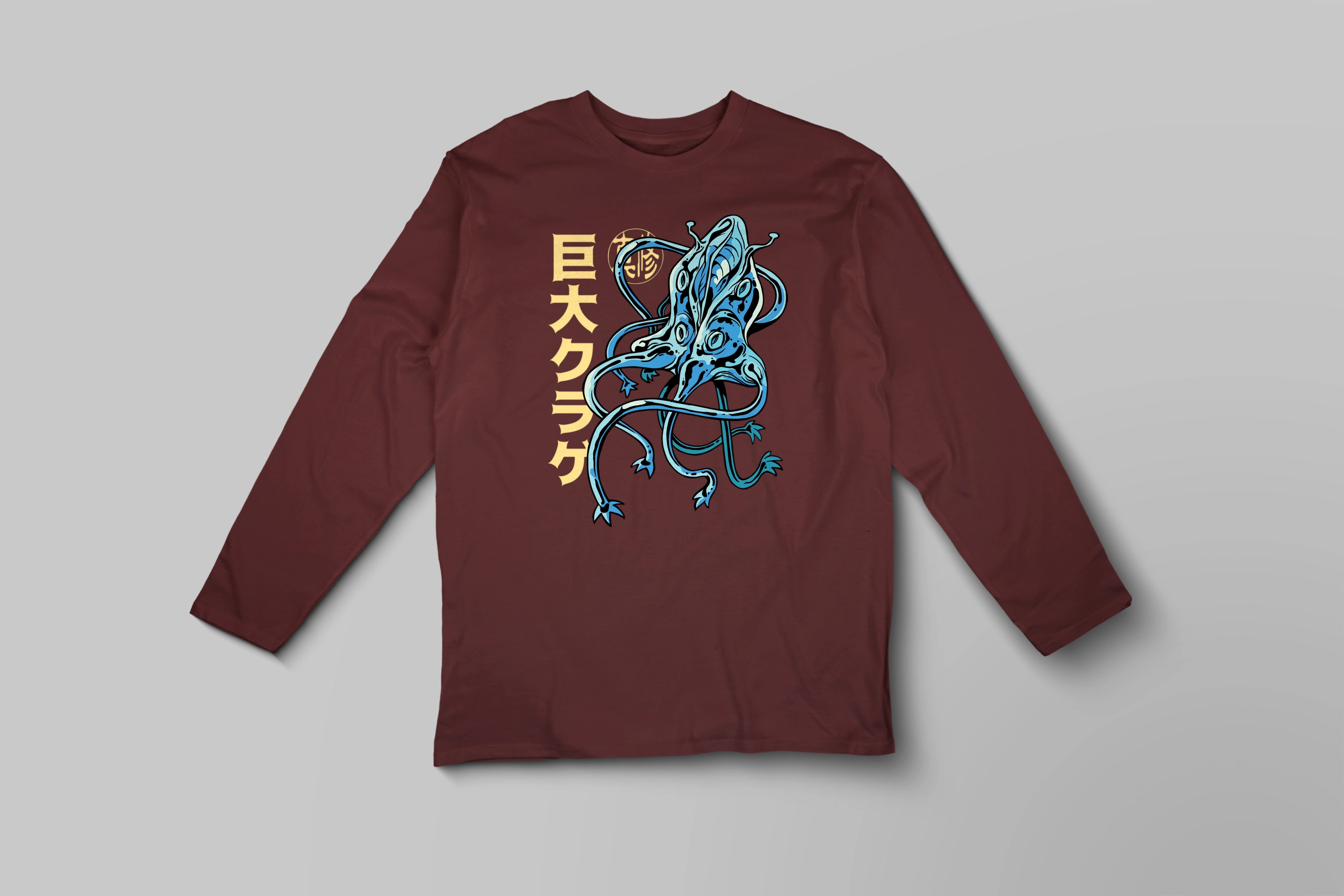 חולצה ארוכה תמנון יפני