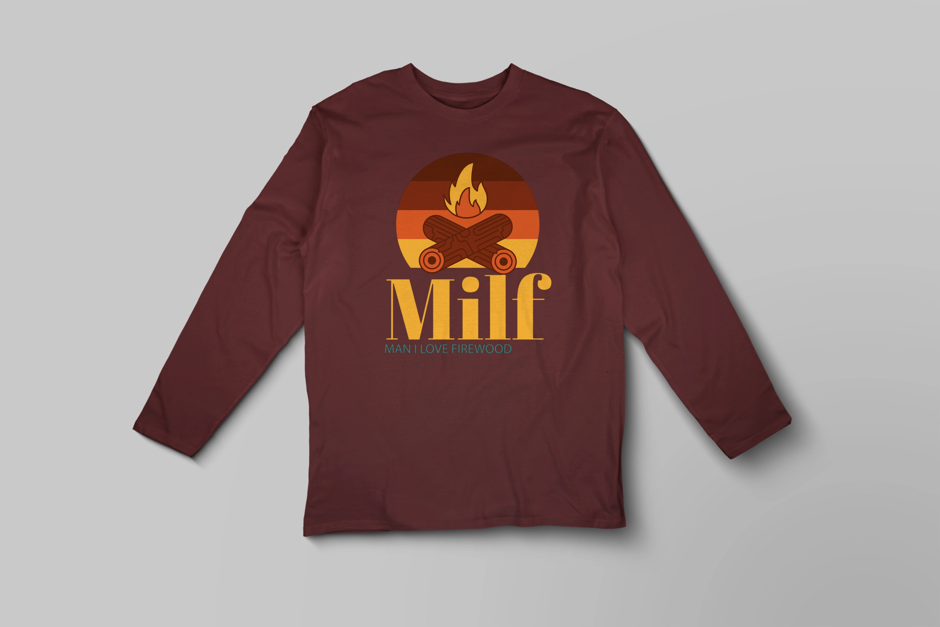 חולצה ארוכה MILF מדורה