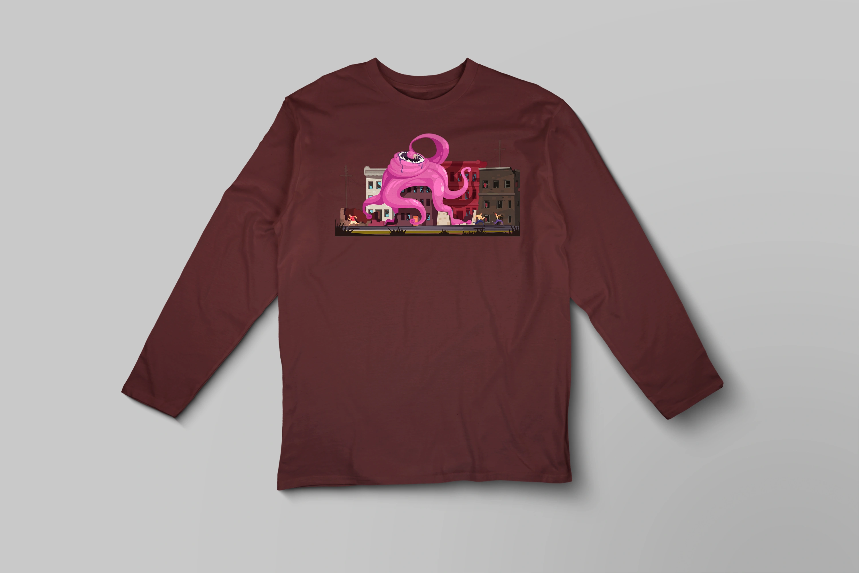 חולצה ארוכה מדוזה בעיר