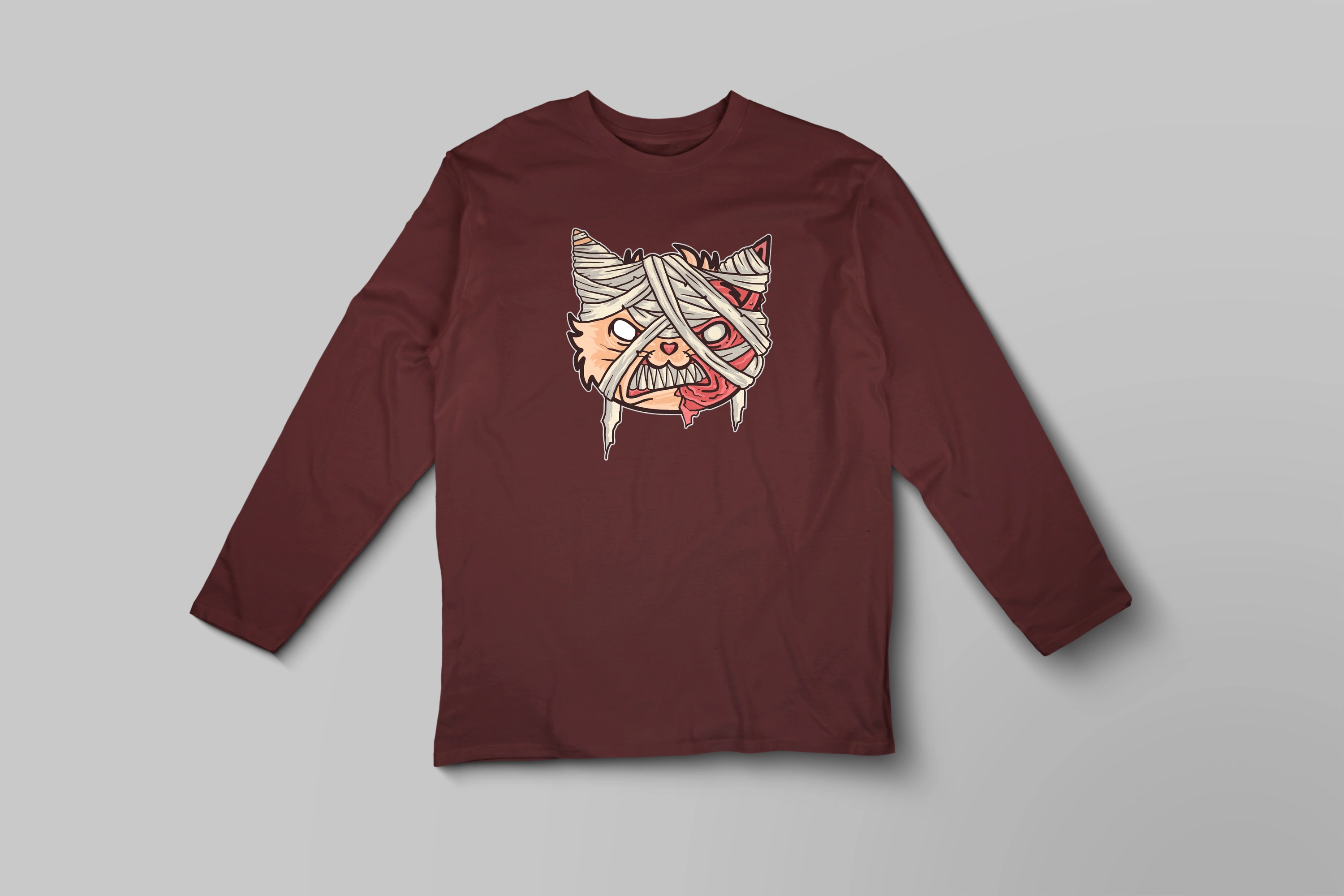 חולצה ארוכה חתול מומייה