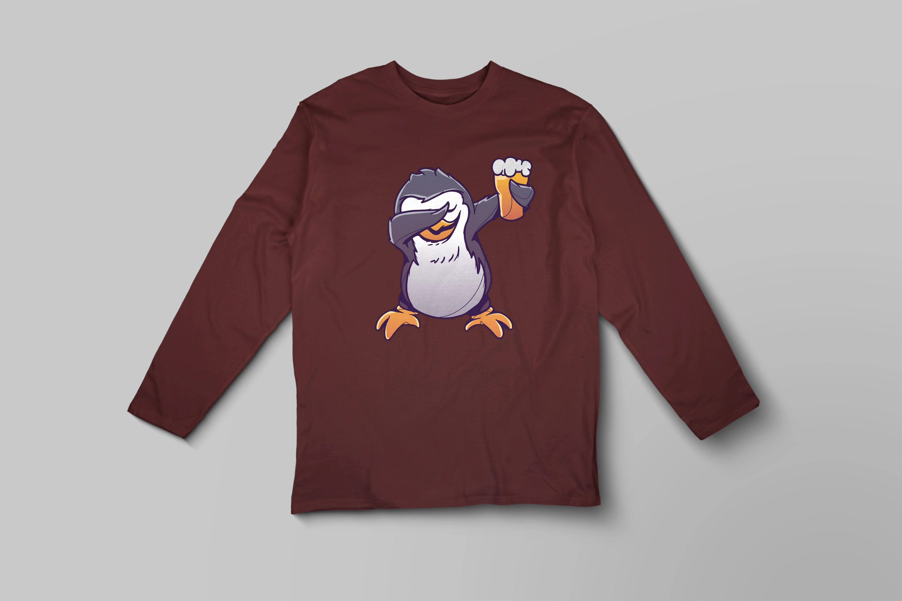 תצוגה חלופית של חולצה ארוכה פינגווין דאב עם בירה