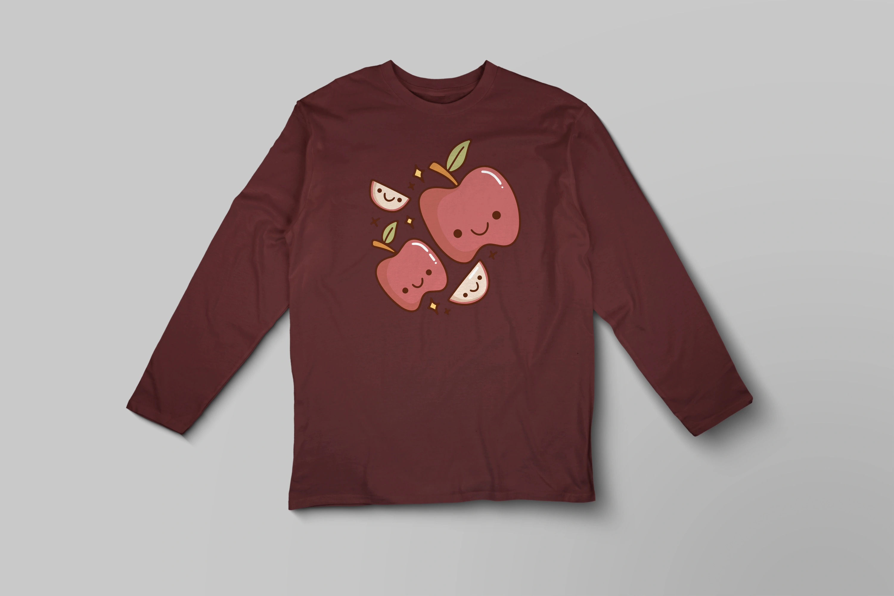 חולצה ארוכה תפוחים שמחים