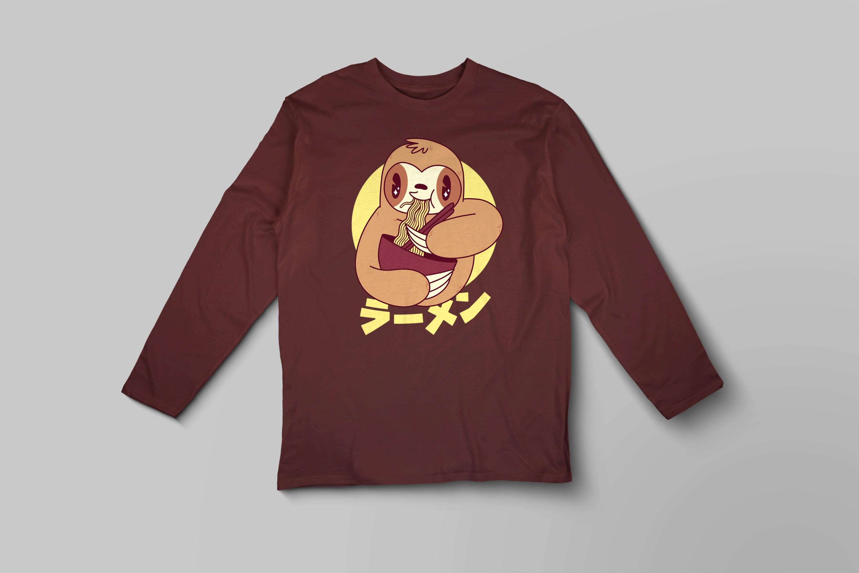 חולצה ארוכה עצלן וראמן