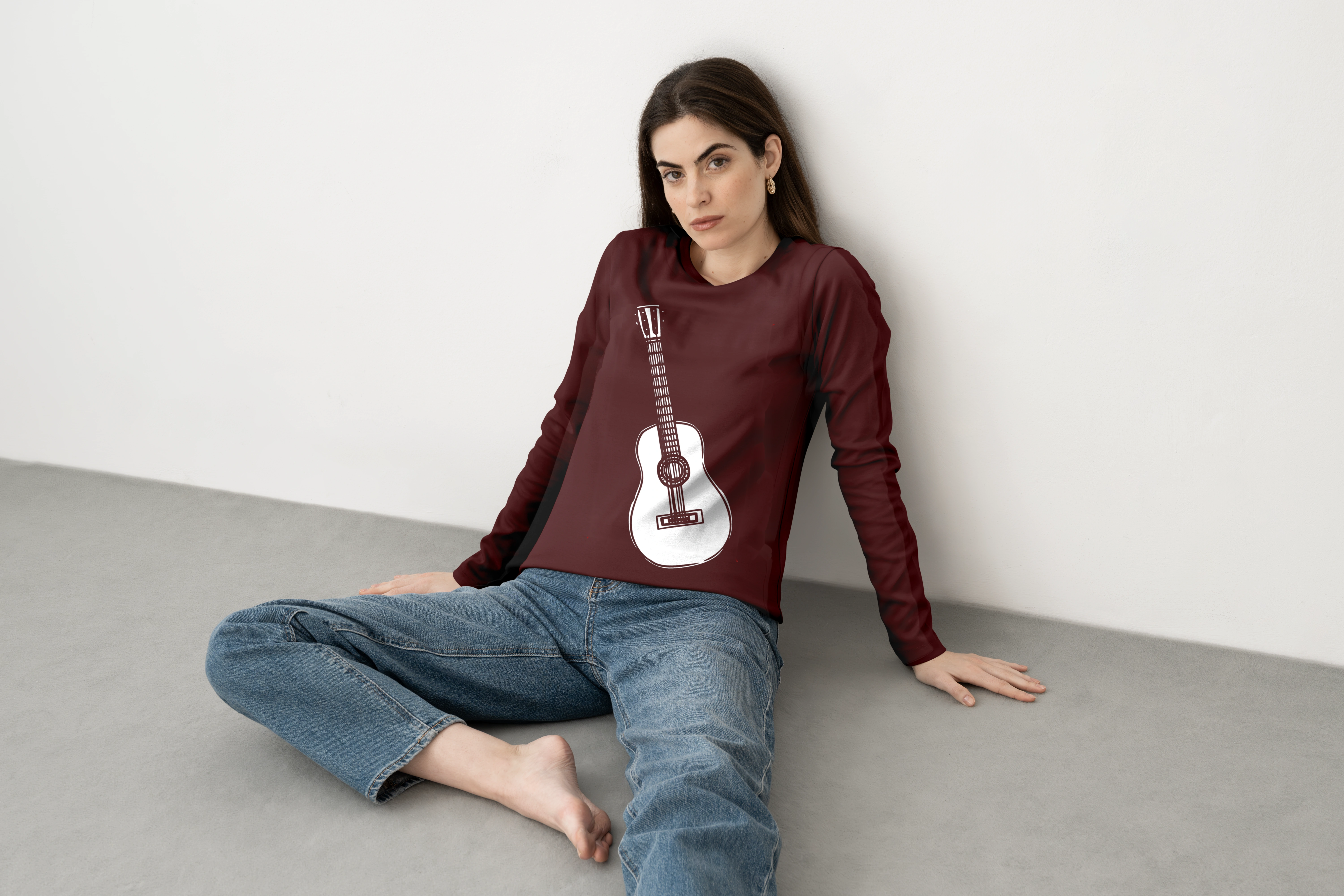 חולצה ארוכה גיטרה