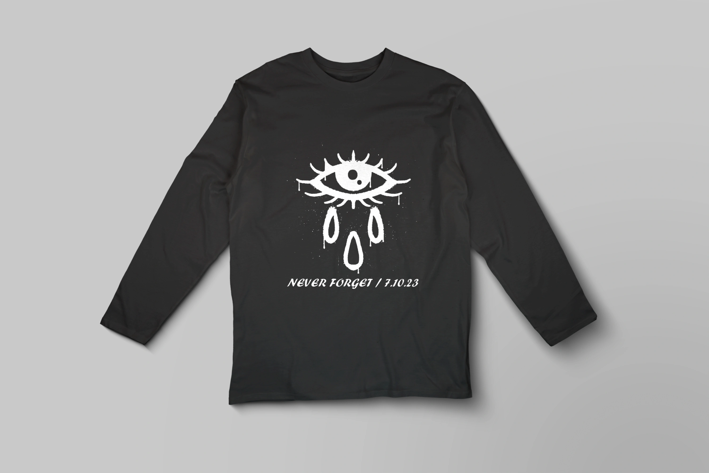 חולצה ארוכה never forget