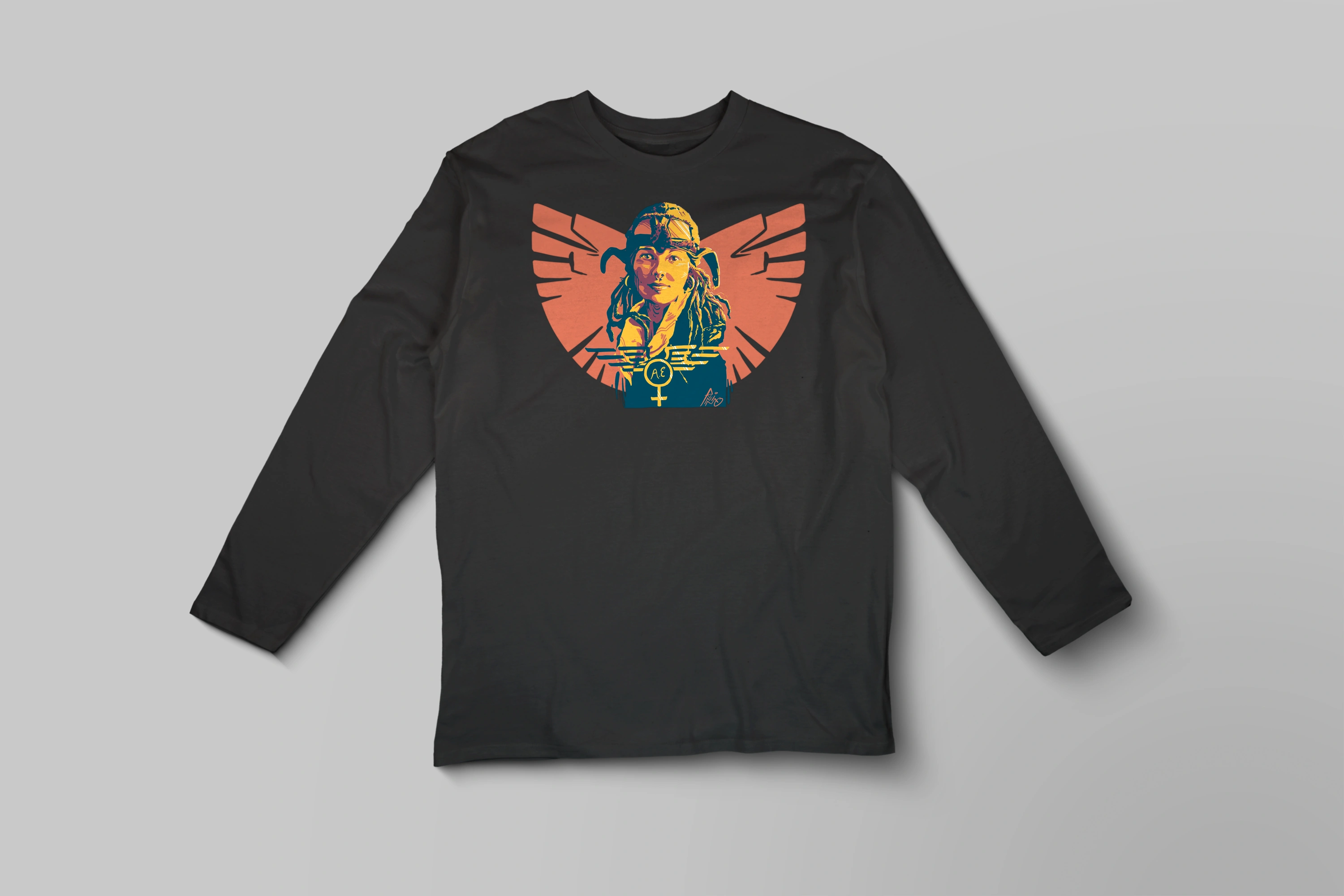 תצוגה חלופית של חולצה ארוכה Sistah Amelia Earhart