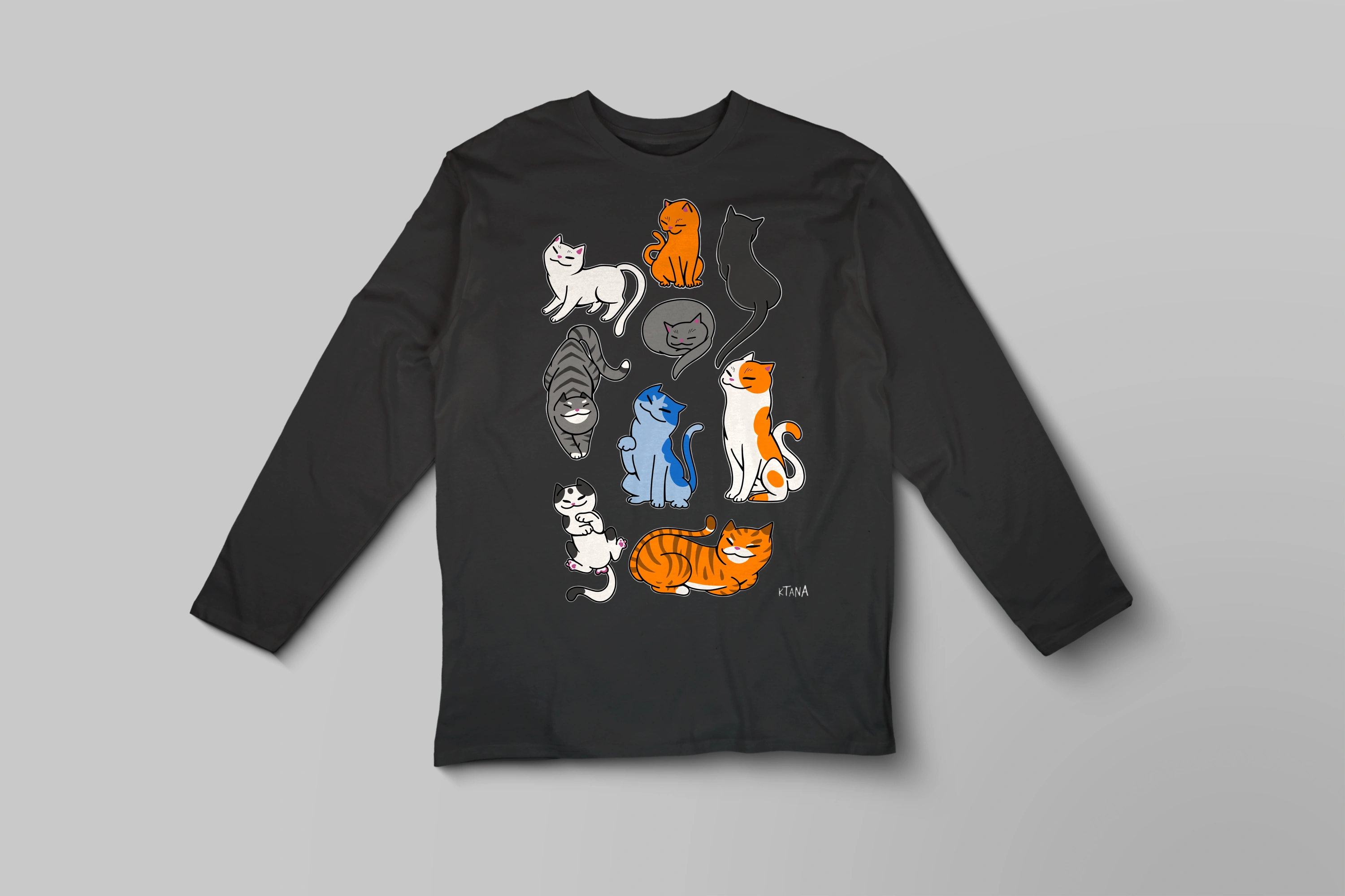 חולצה ארוכה A lot of cats