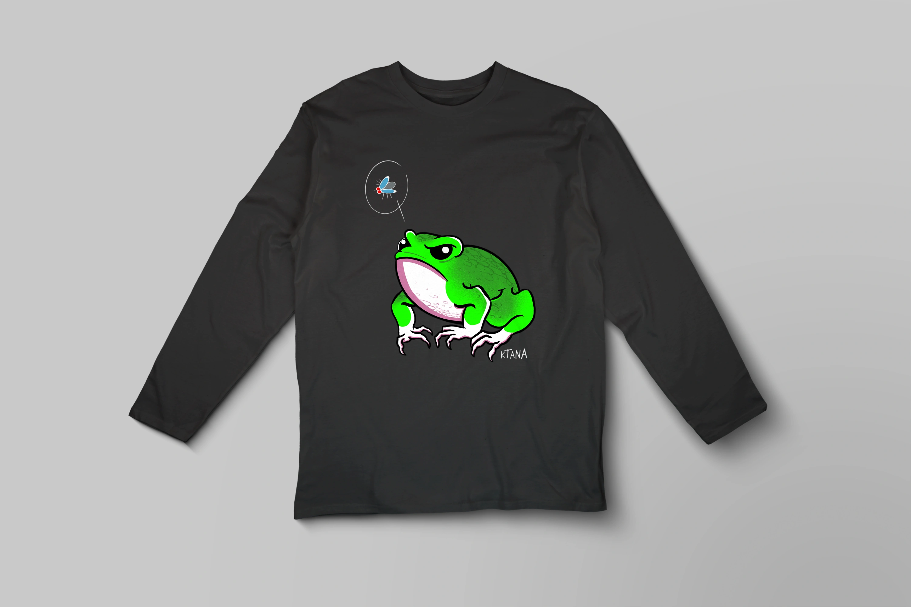 תצוגה חלופית של חולצה ארוכה Angry frog