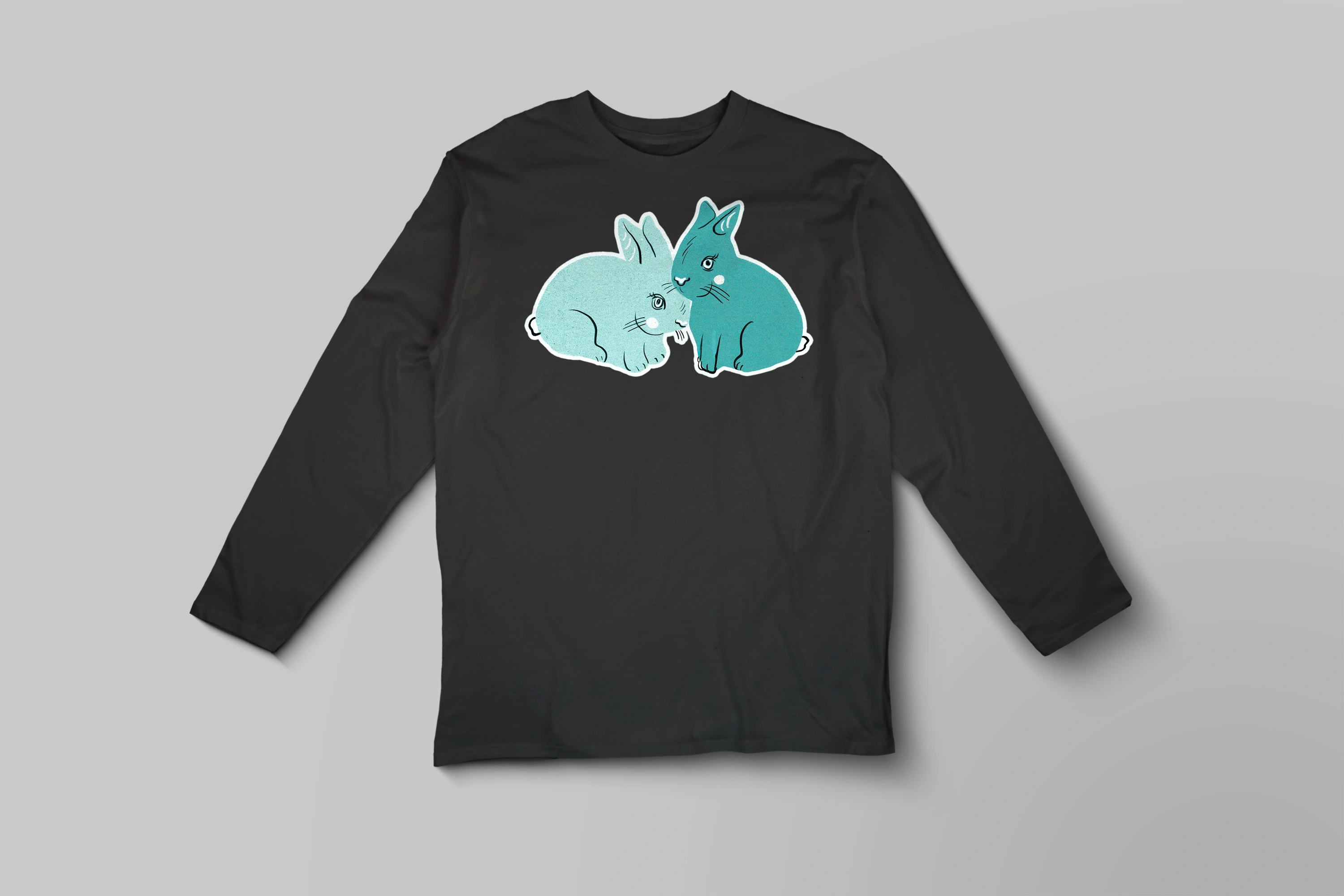 חולצה ארוכה bunnies green