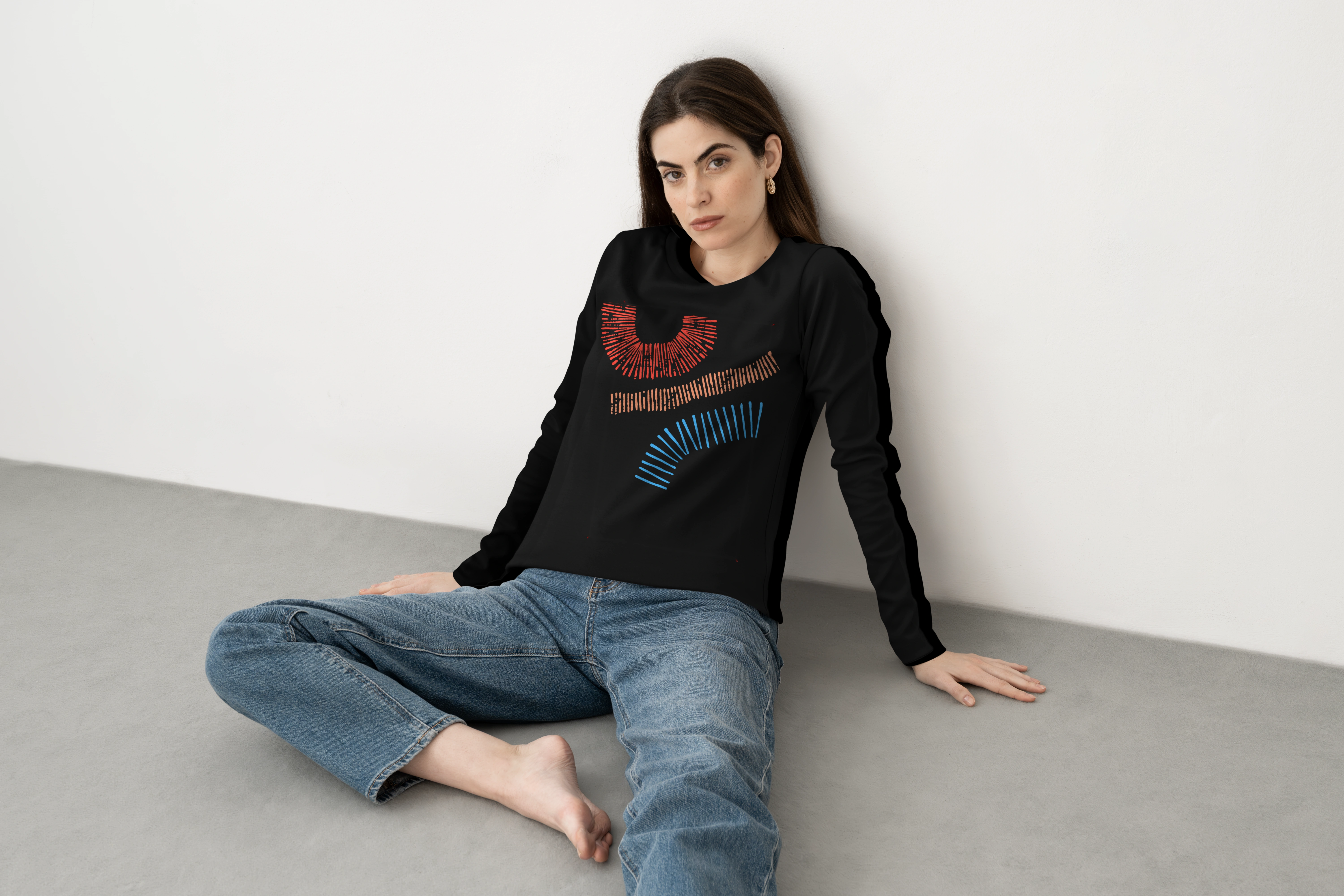 חולצה ארוכה אבסטרקטי 3