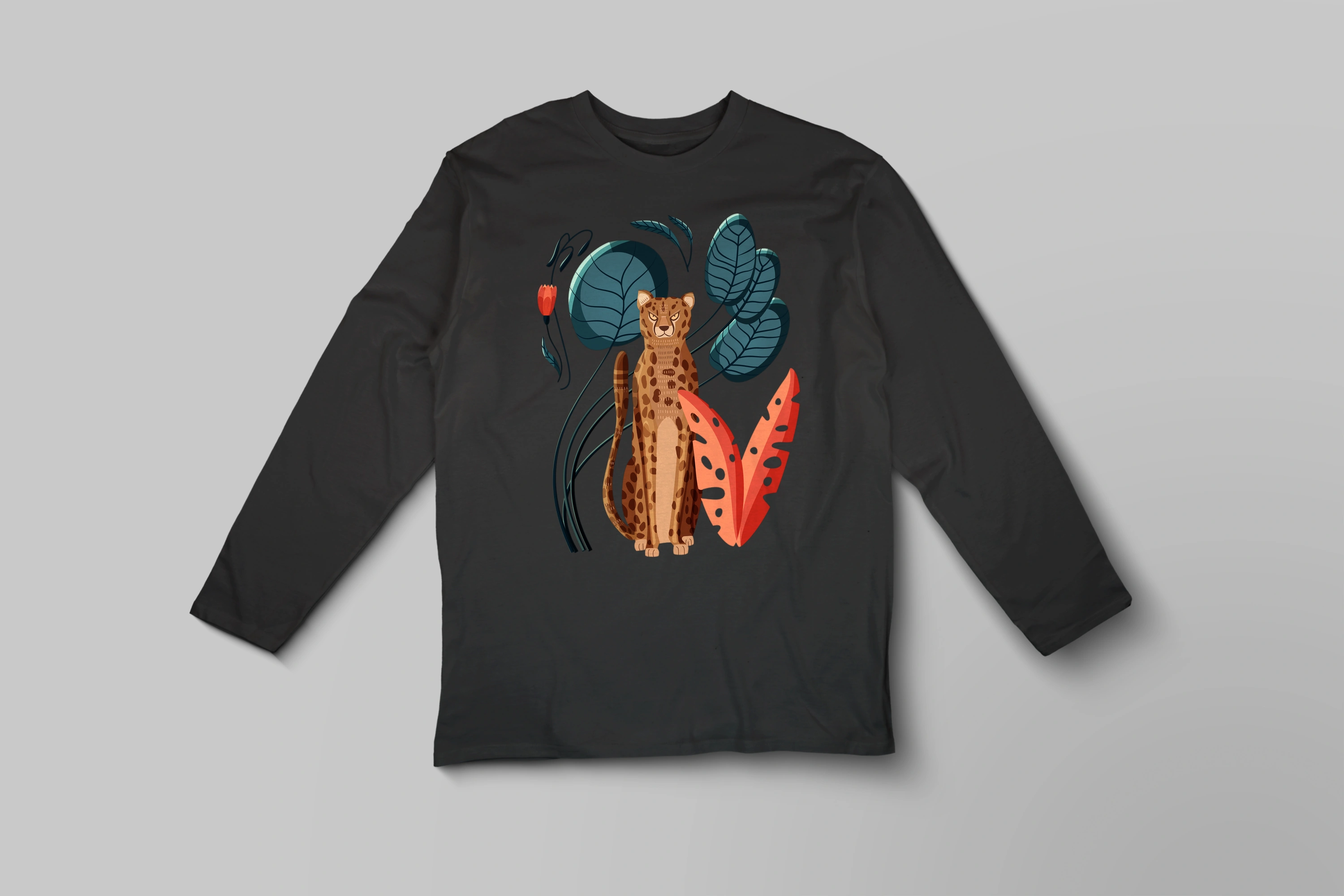 חולצה ארוכה צ'יטה פרחוני