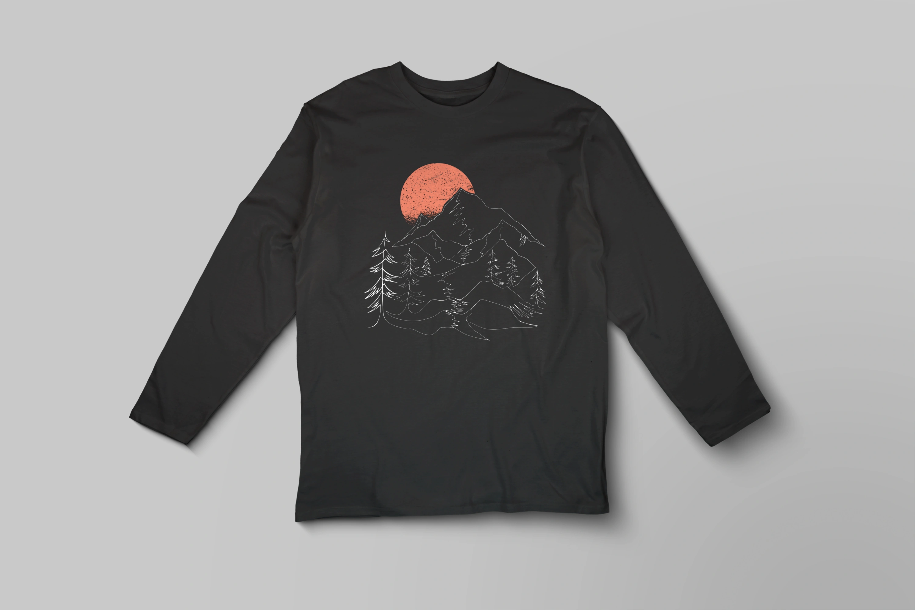 חולצה ארוכה נוף גרפי