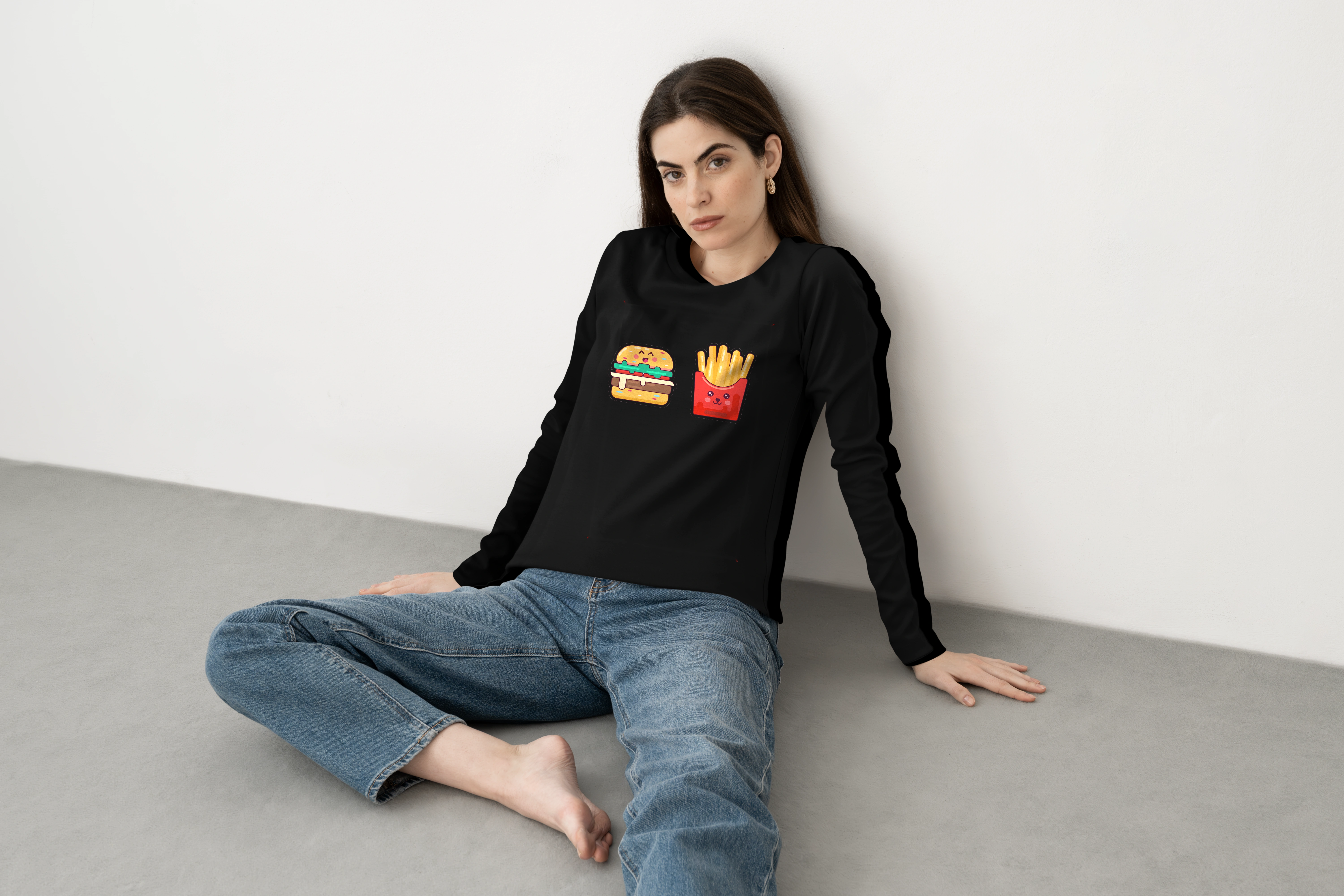 חולצה ארוכה kawaii fast food