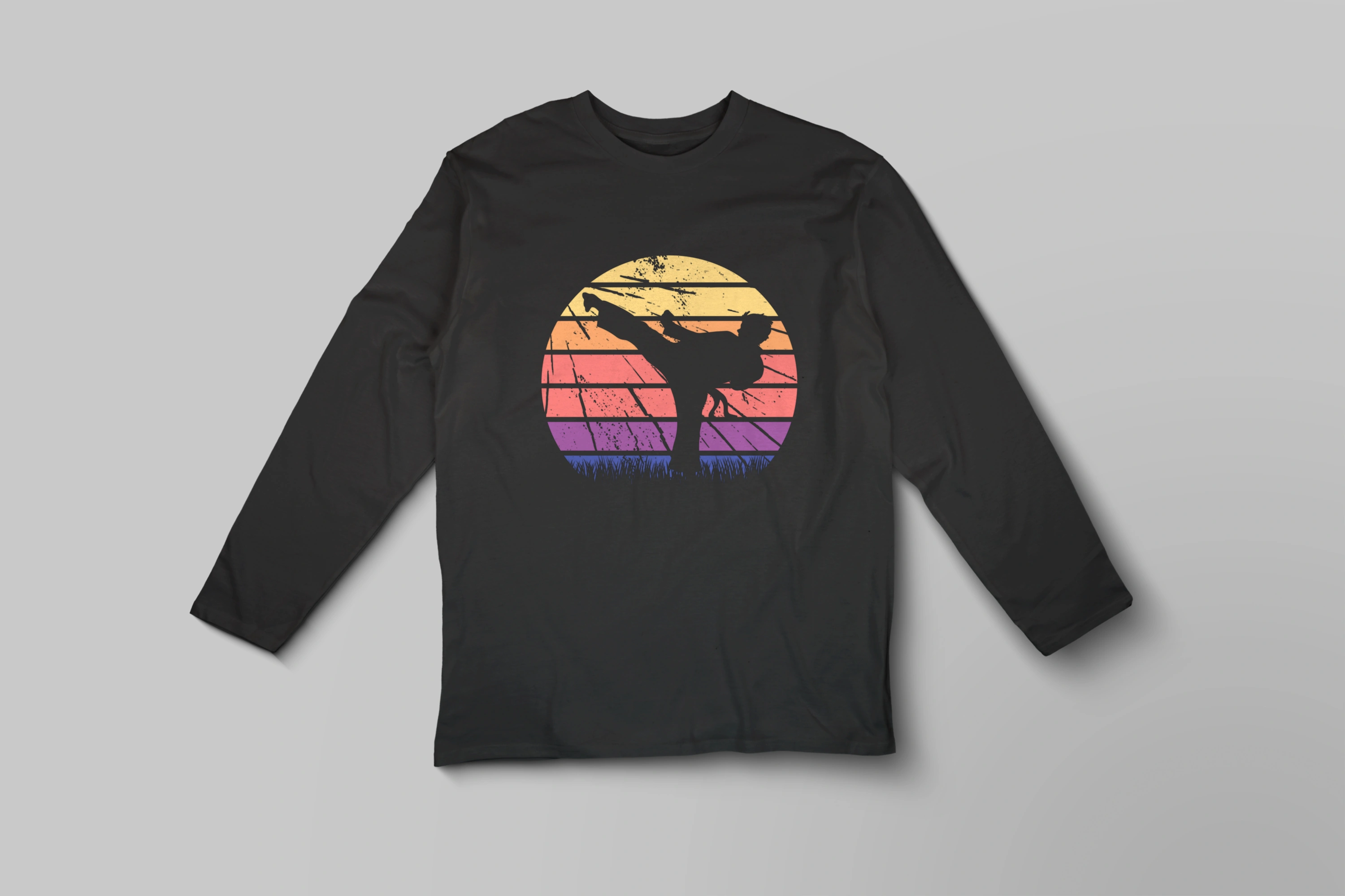 חולצה ארוכה קראטה צבעוני