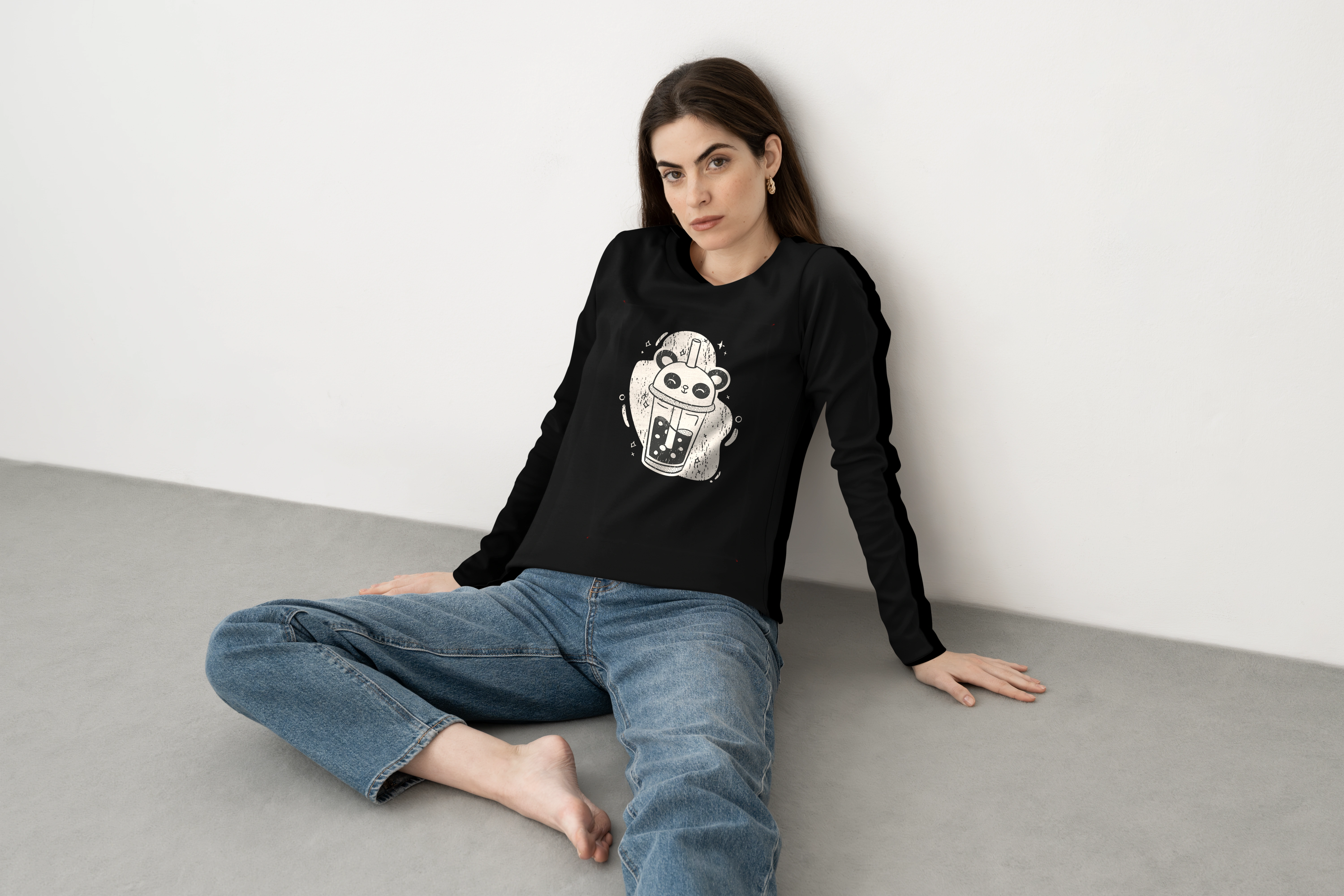 חולצה ארוכה מילקשייק פנדה