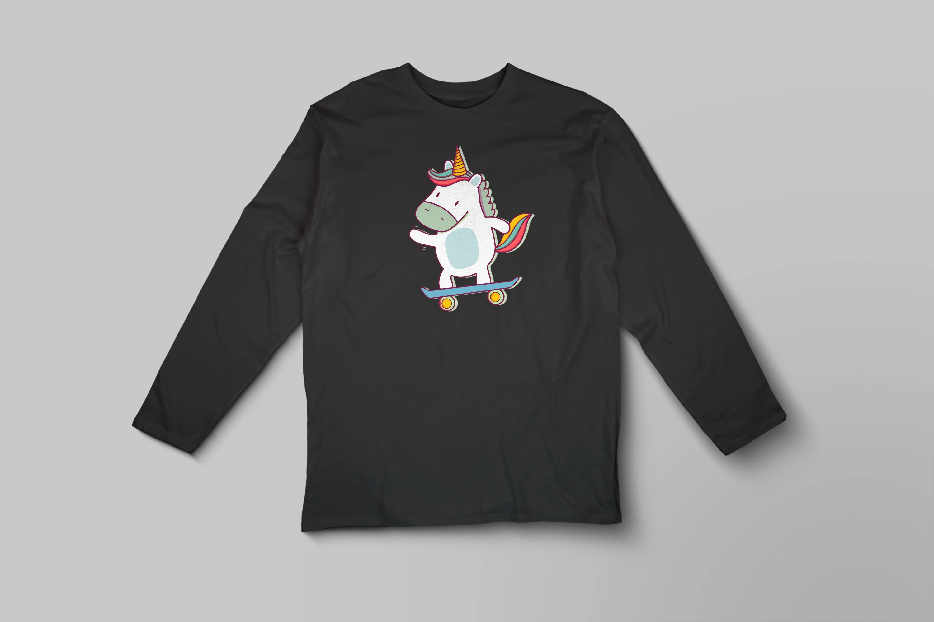 חולצה ארוכה חד קרן חמוד