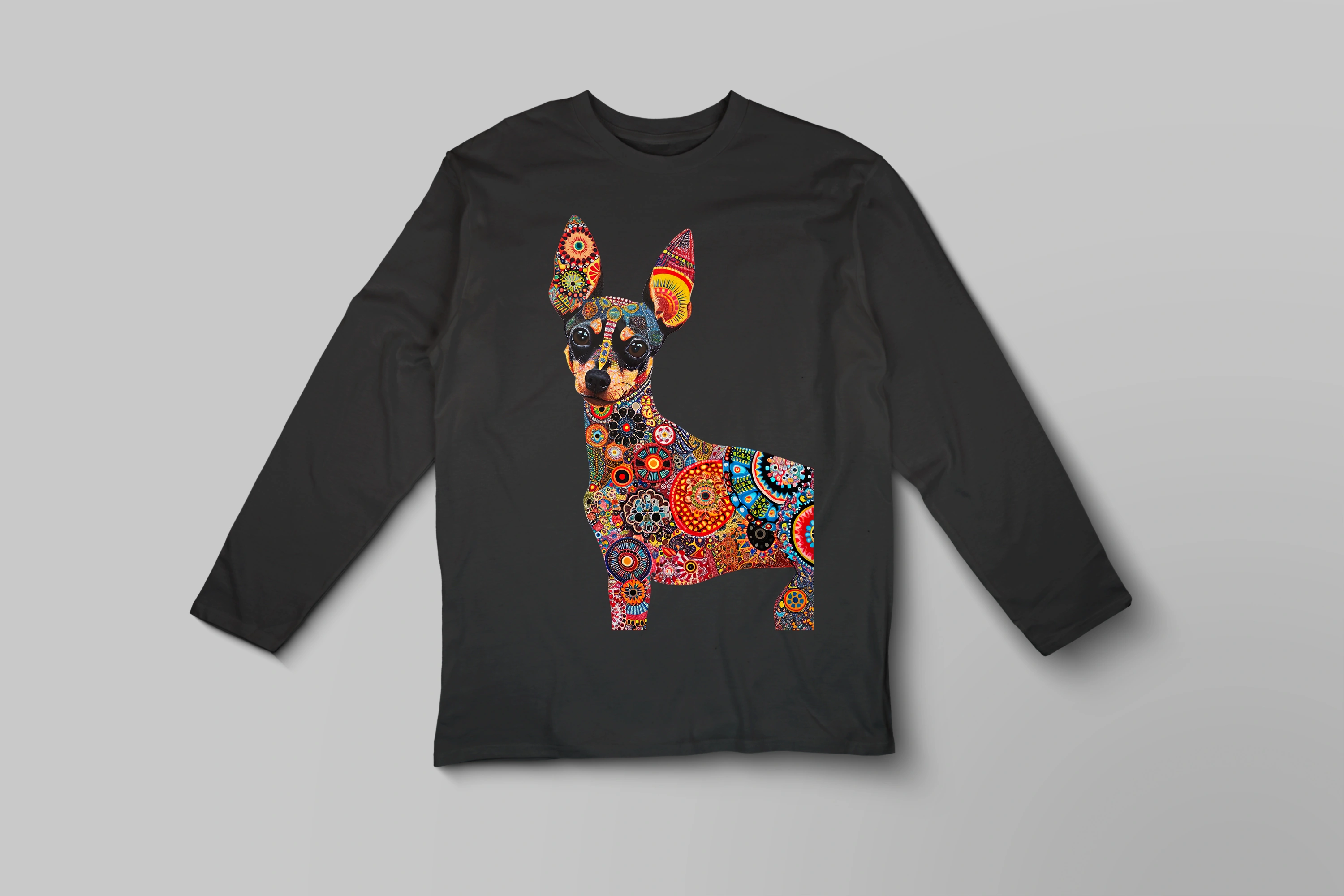 חולצה ארוכה Triangulated dog 9