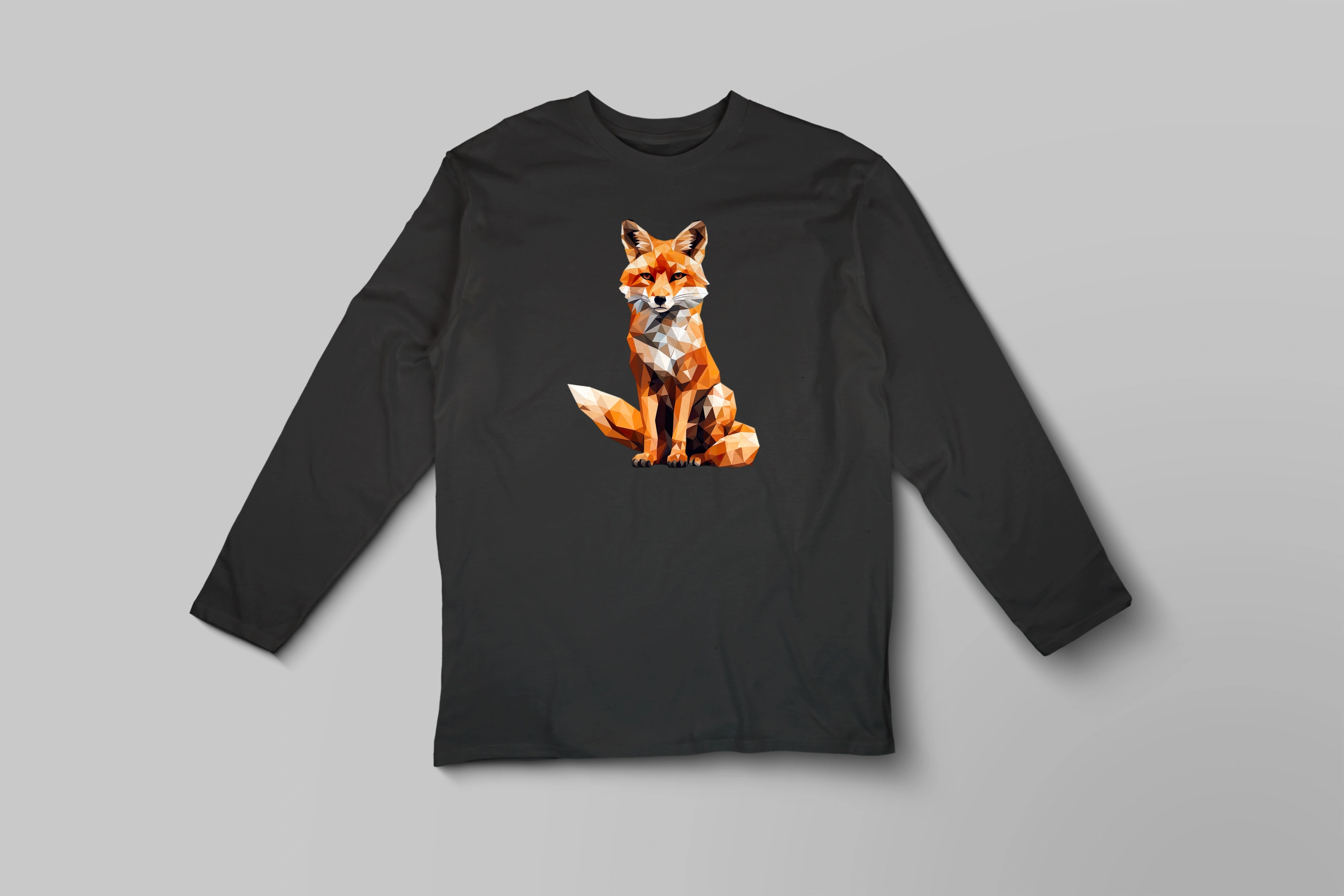 חולצה ארוכה Triangulated wolf 1