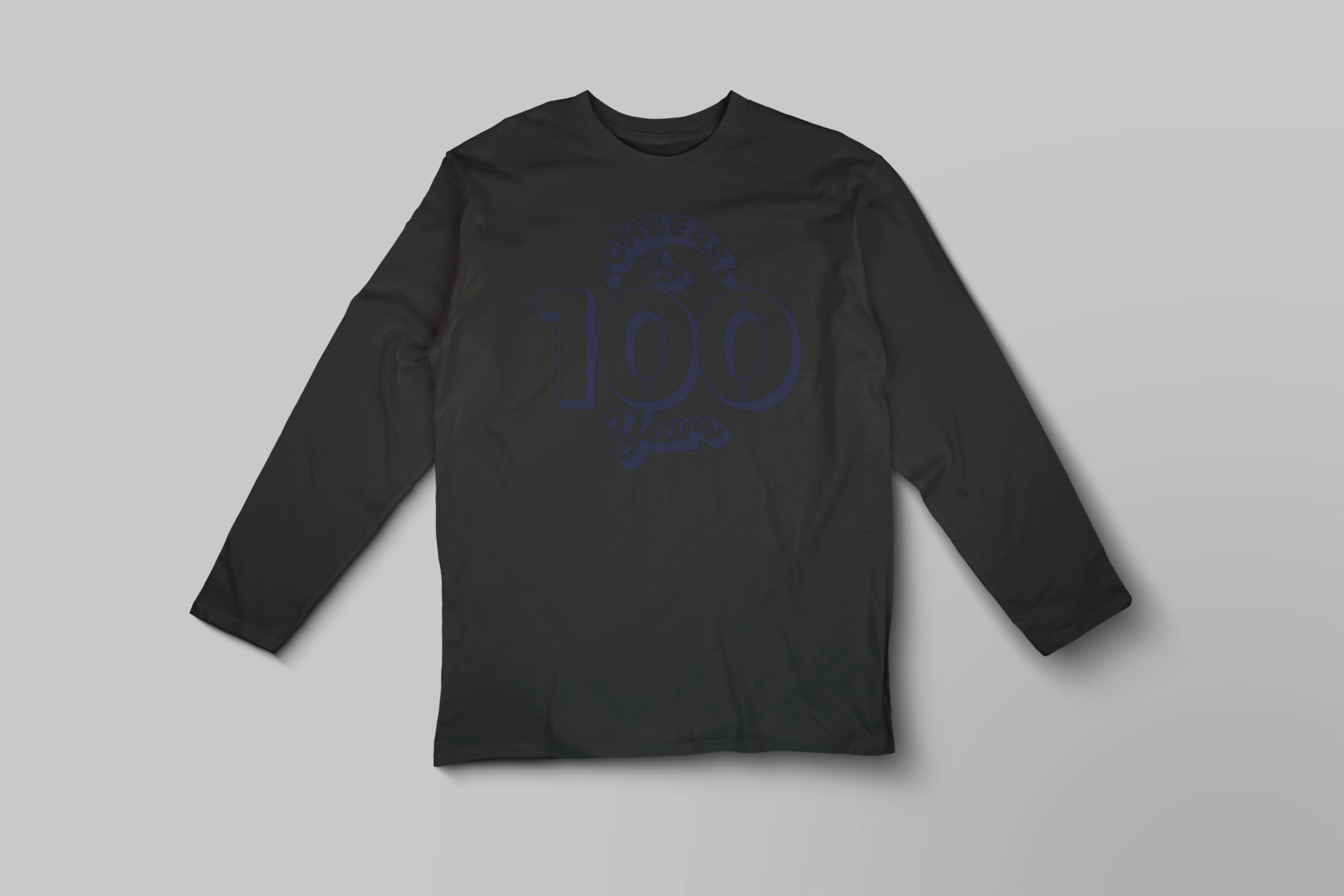 חולצה ארוכה יום הולדת עגול 100