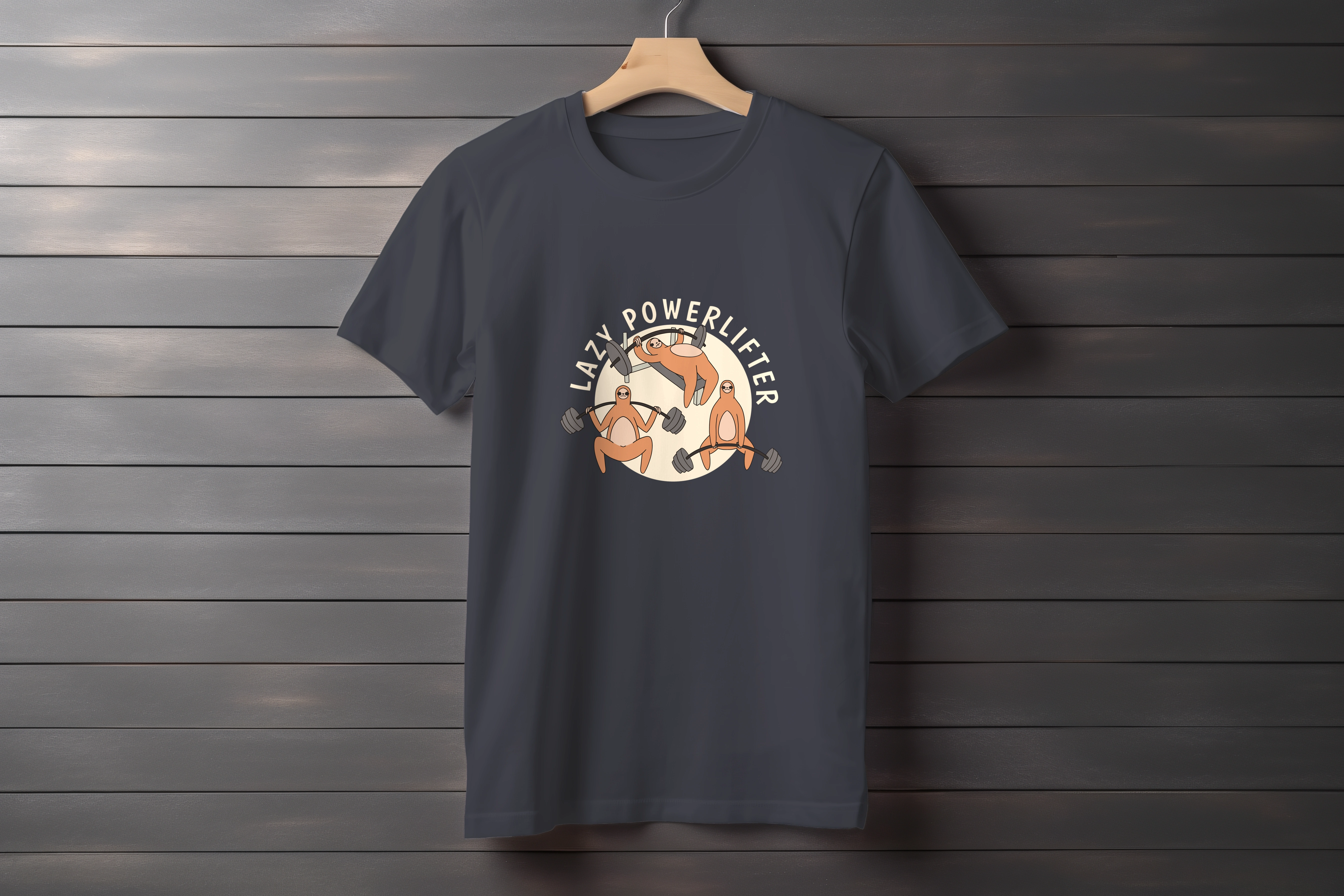 תצוגה חלופית של חולצה עצלן משקולות