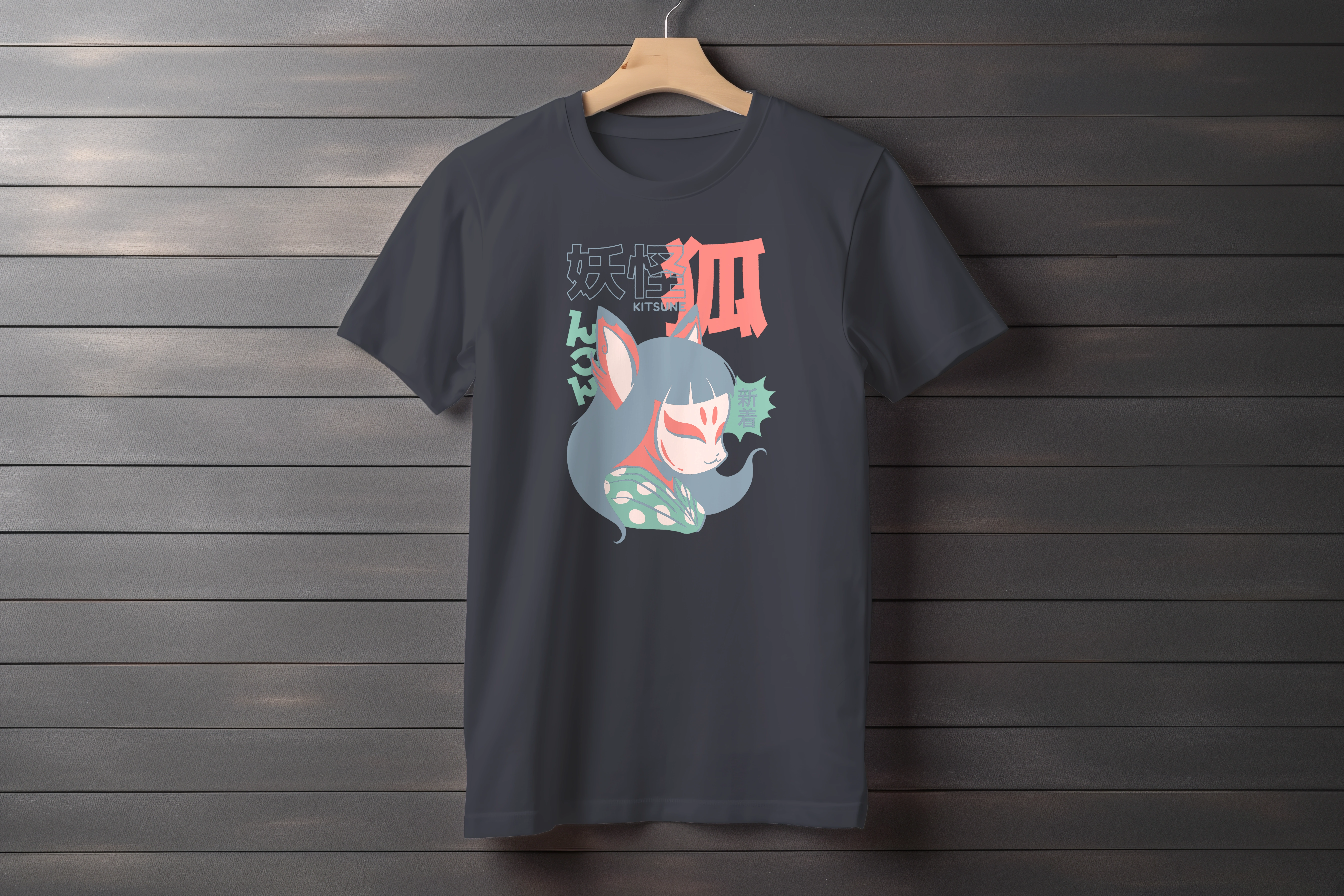 תצוגה חלופית של חולצה Kitsune