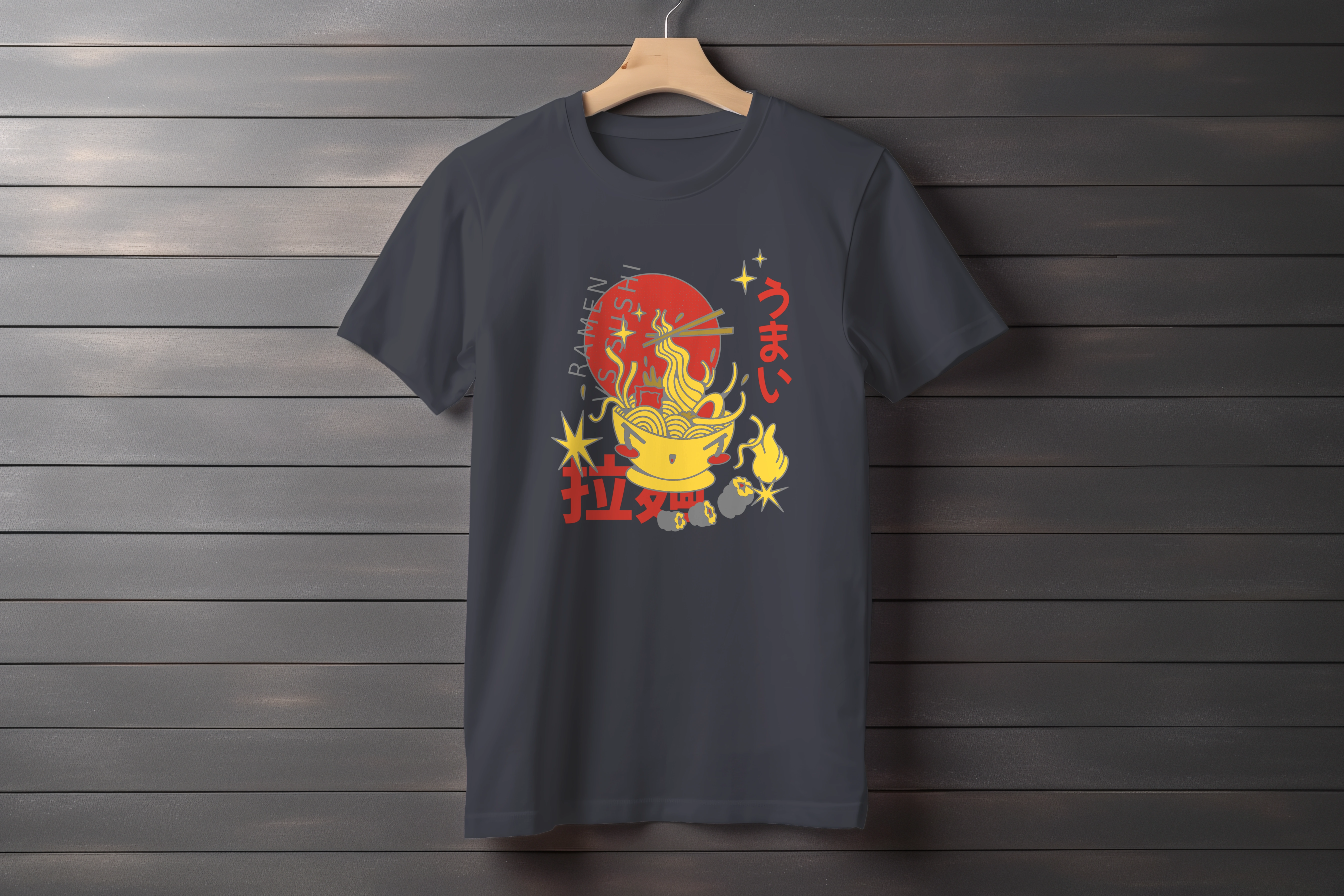 תצוגה חלופית של חולצה ramen sushi