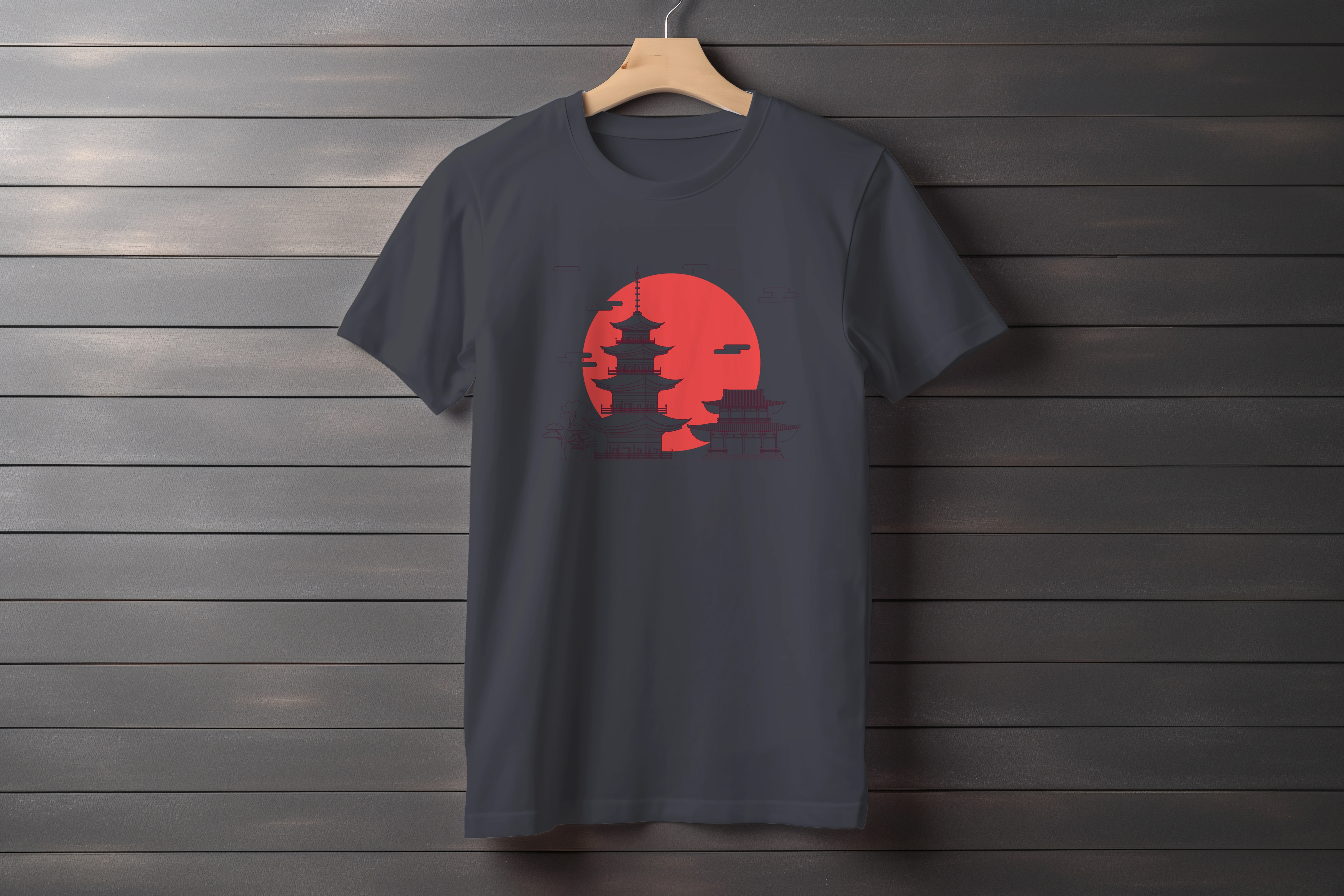 תצוגה חלופית של חולצה מקדש יפני