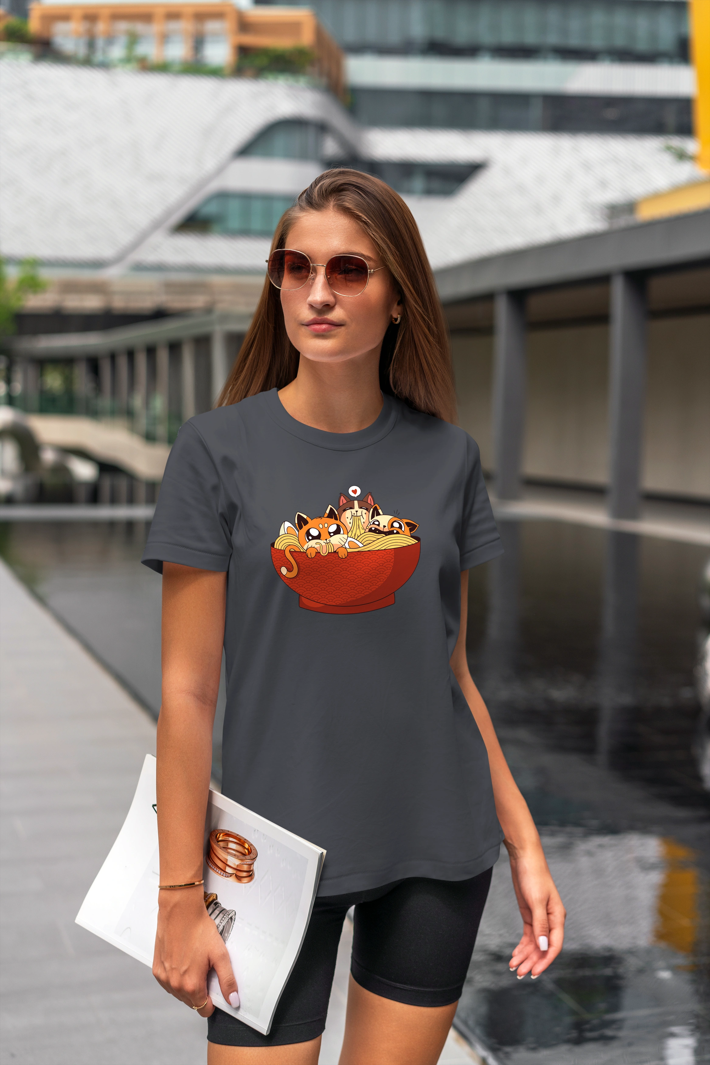 חולצה ראמן חתולים