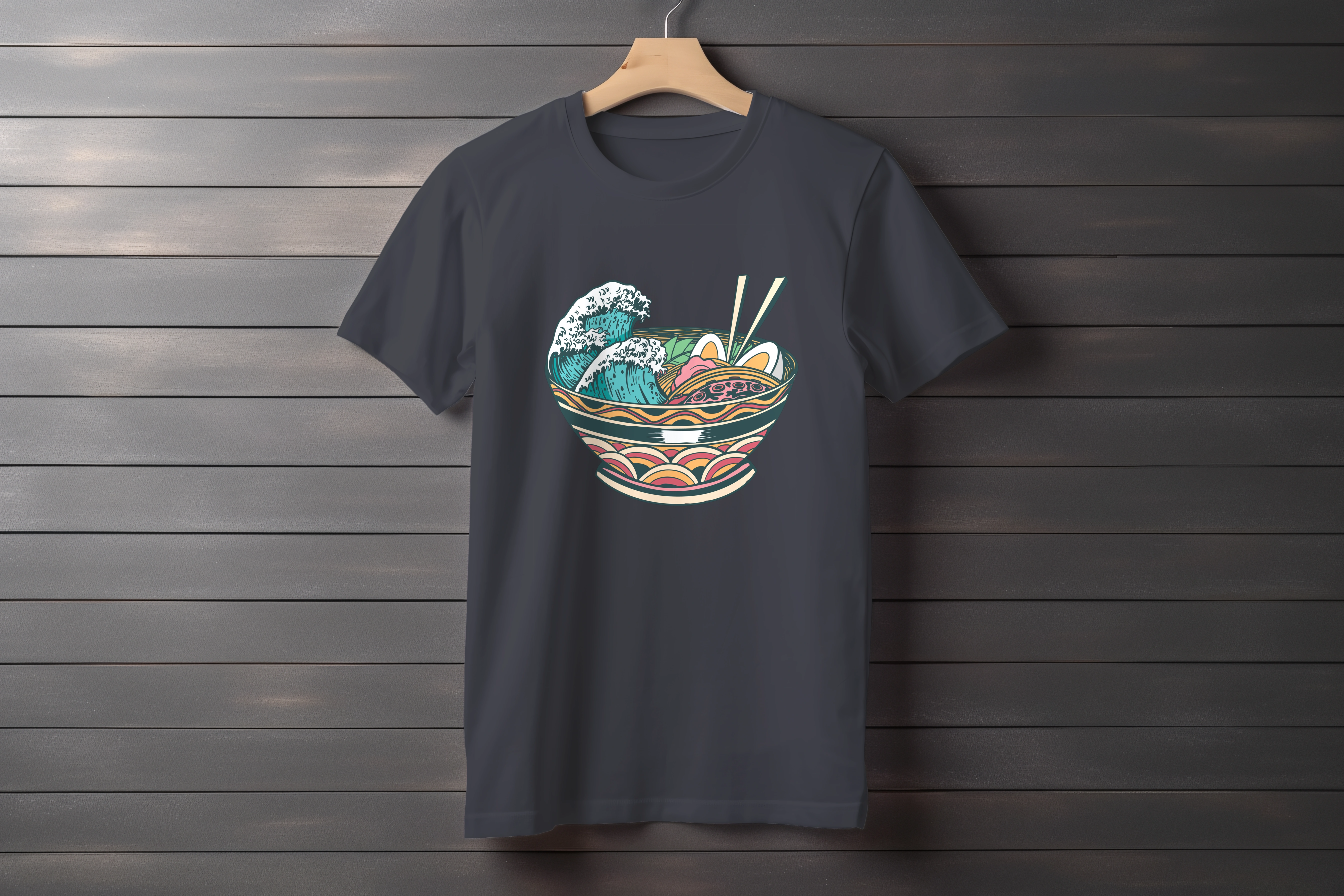 תצוגה חלופית של חולצה ראמן גלים