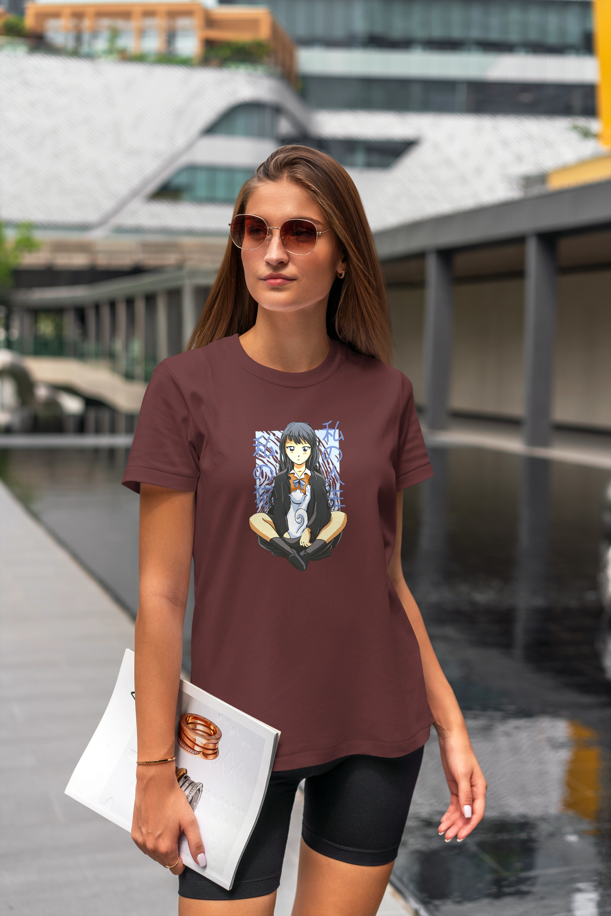 תצוגה חלופית של חולצה אנימה חתולים