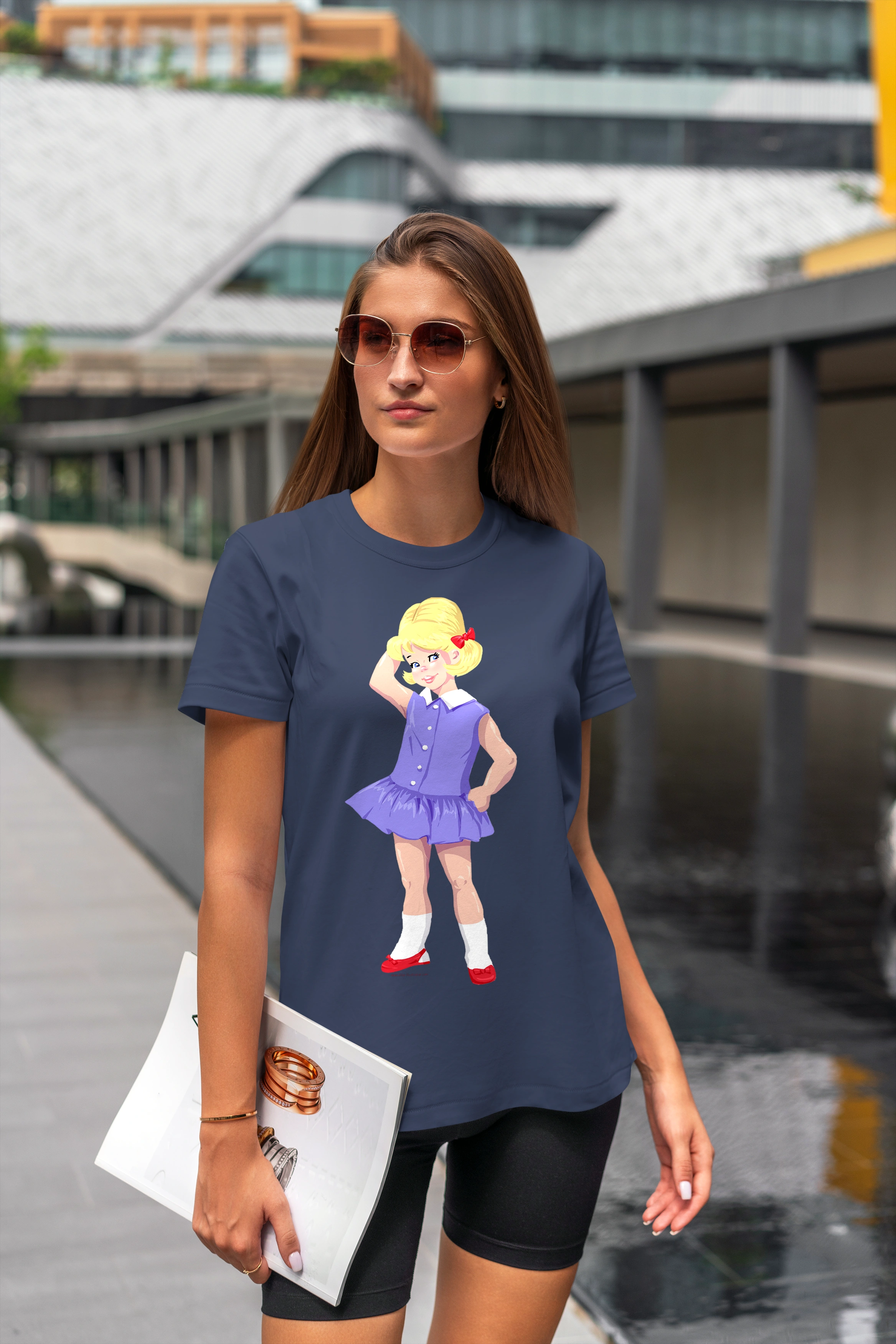 תצוגה חלופית של חולצה ילדה רטרו