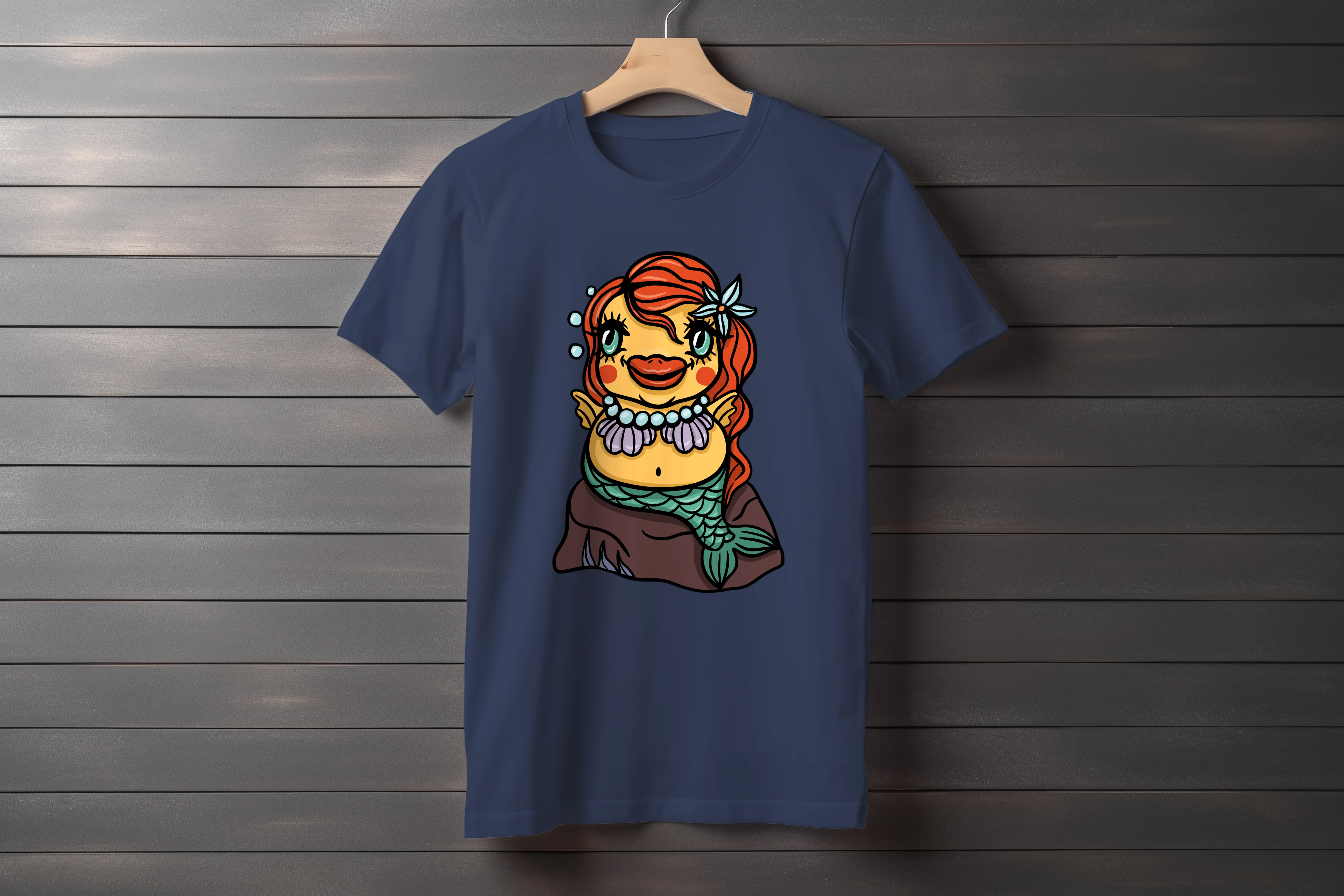 חולצה ברווז בת ים