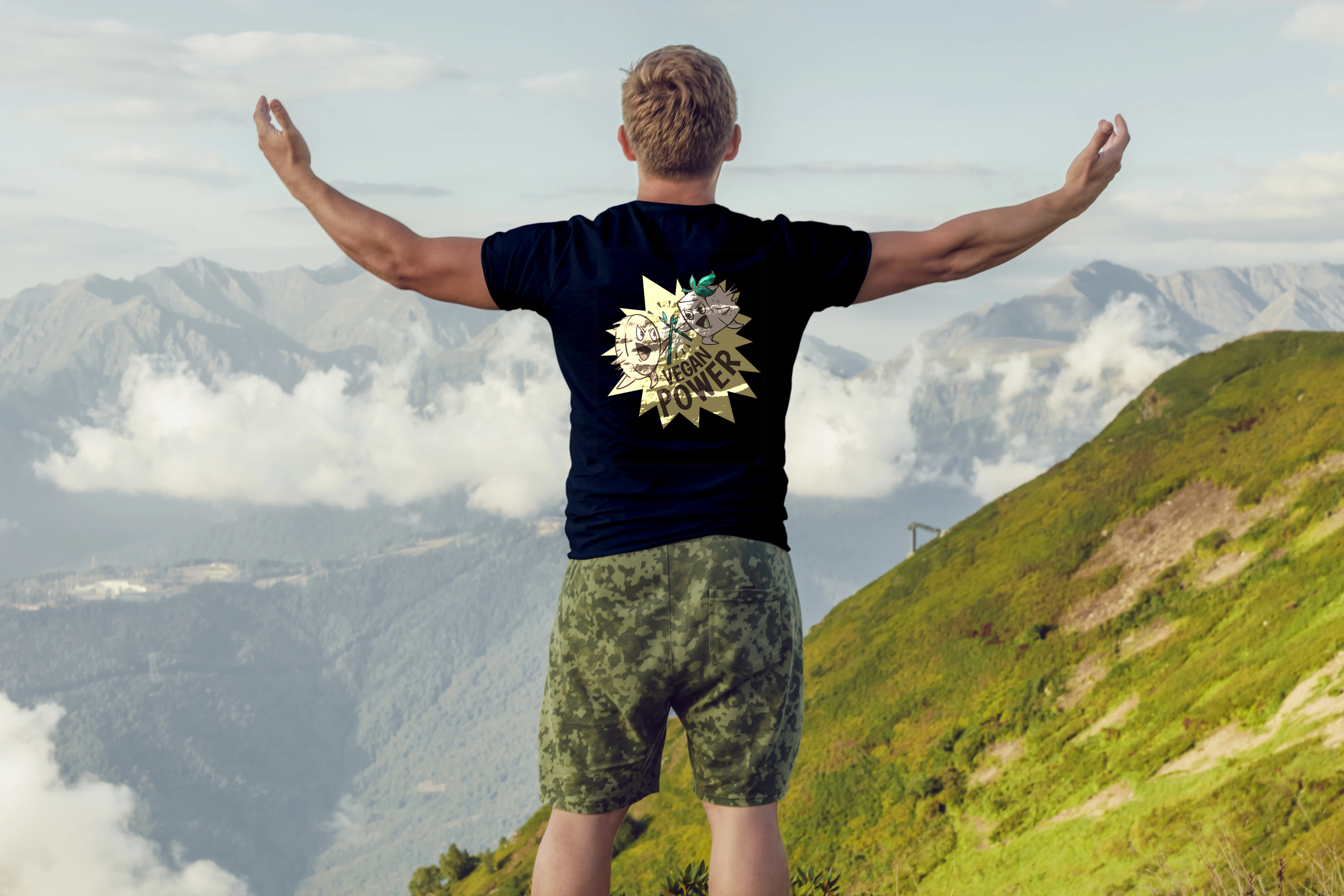 חולצה כח טבעוני