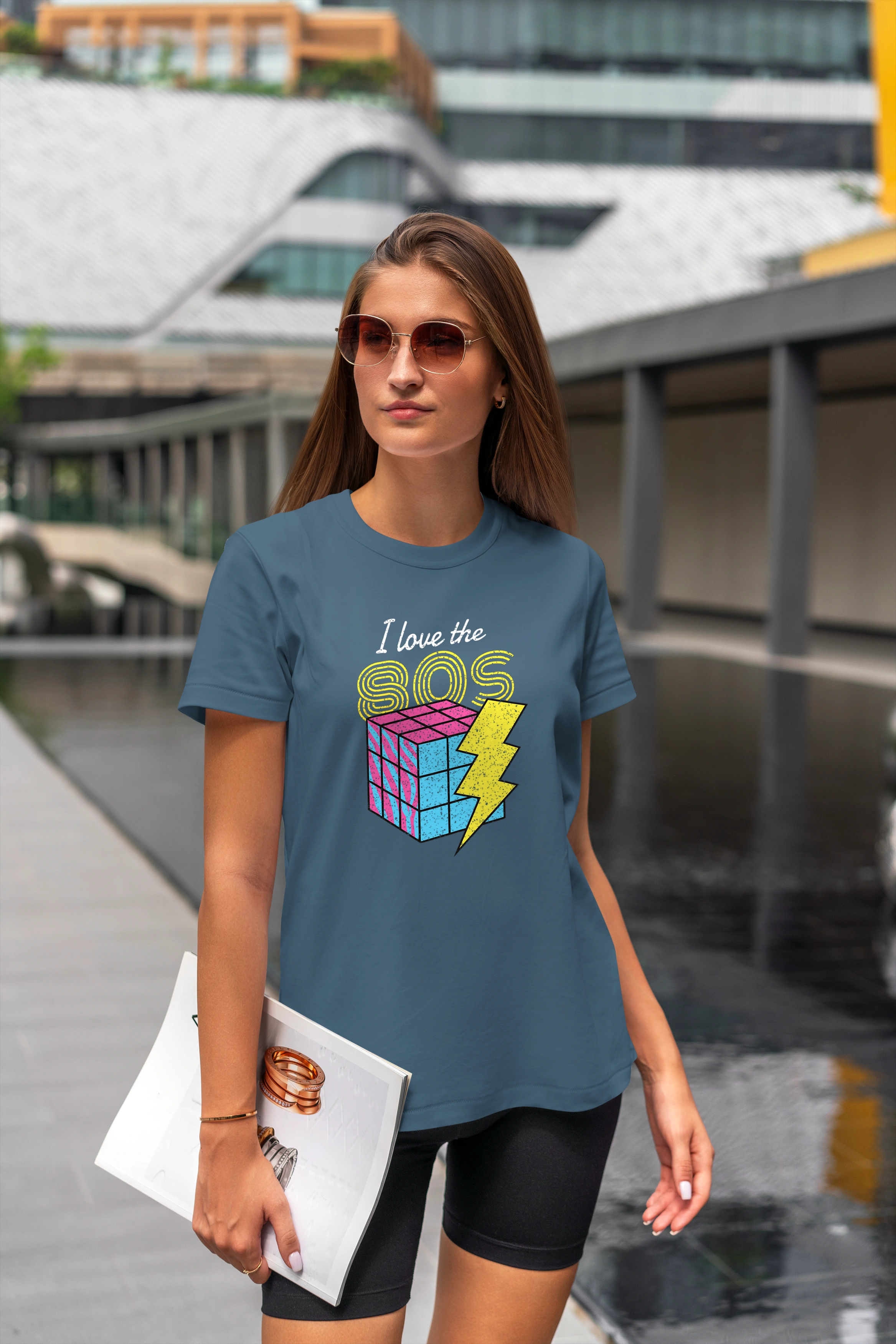 תצוגה חלופית של חולצה אוהב את שנות ה8