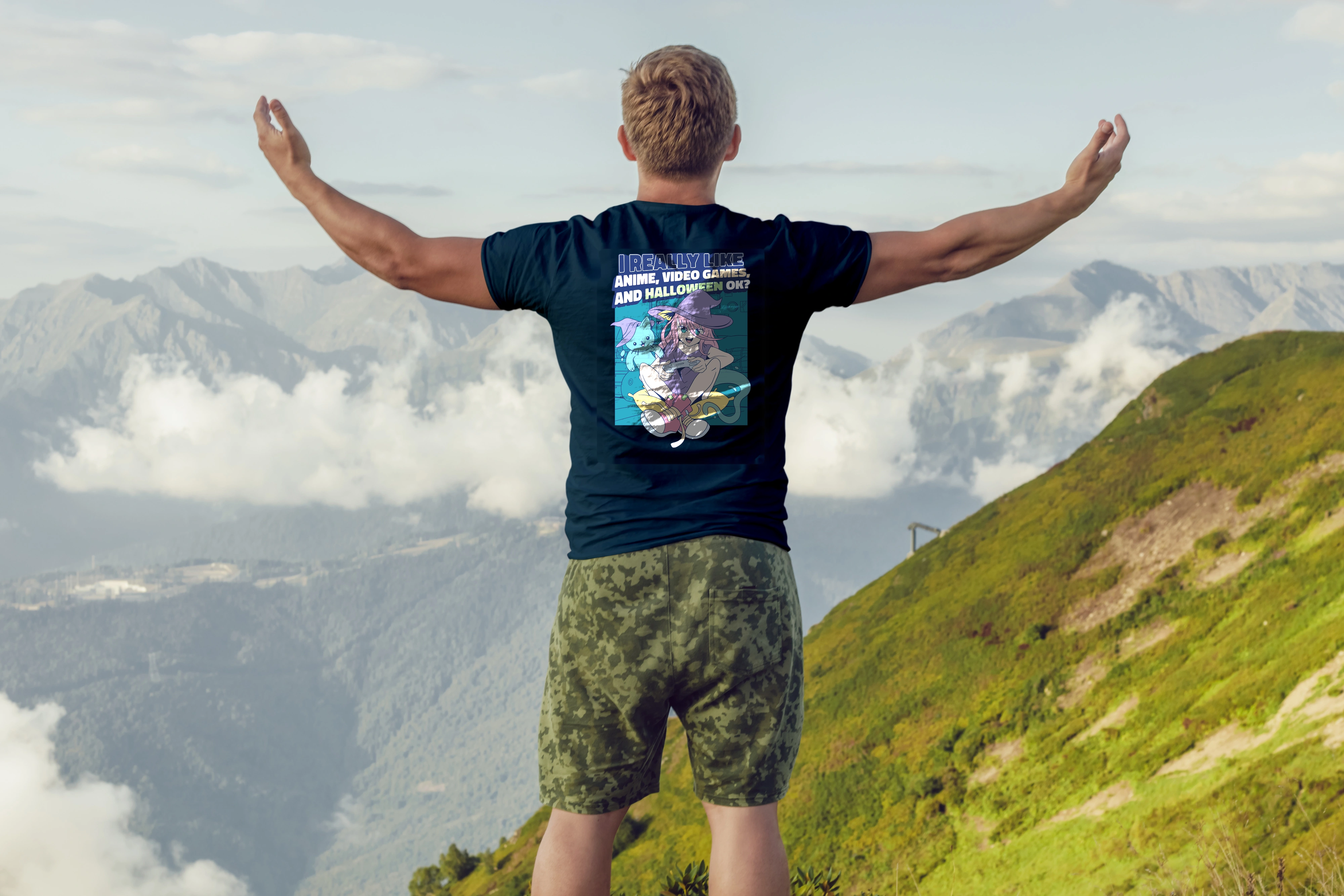 תצוגה חלופית של חולצה anime and halloween