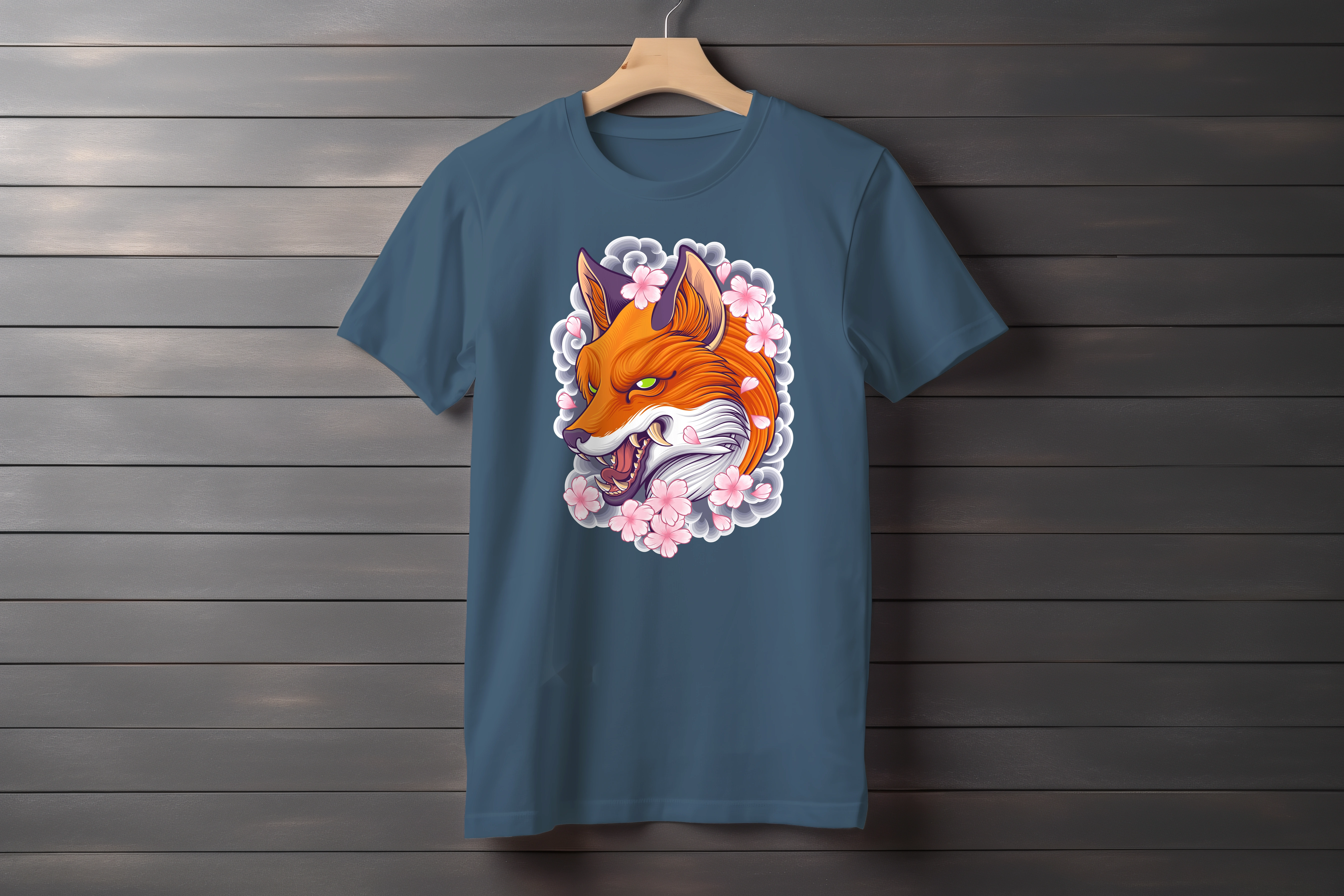 חולצה קעקוע שועל