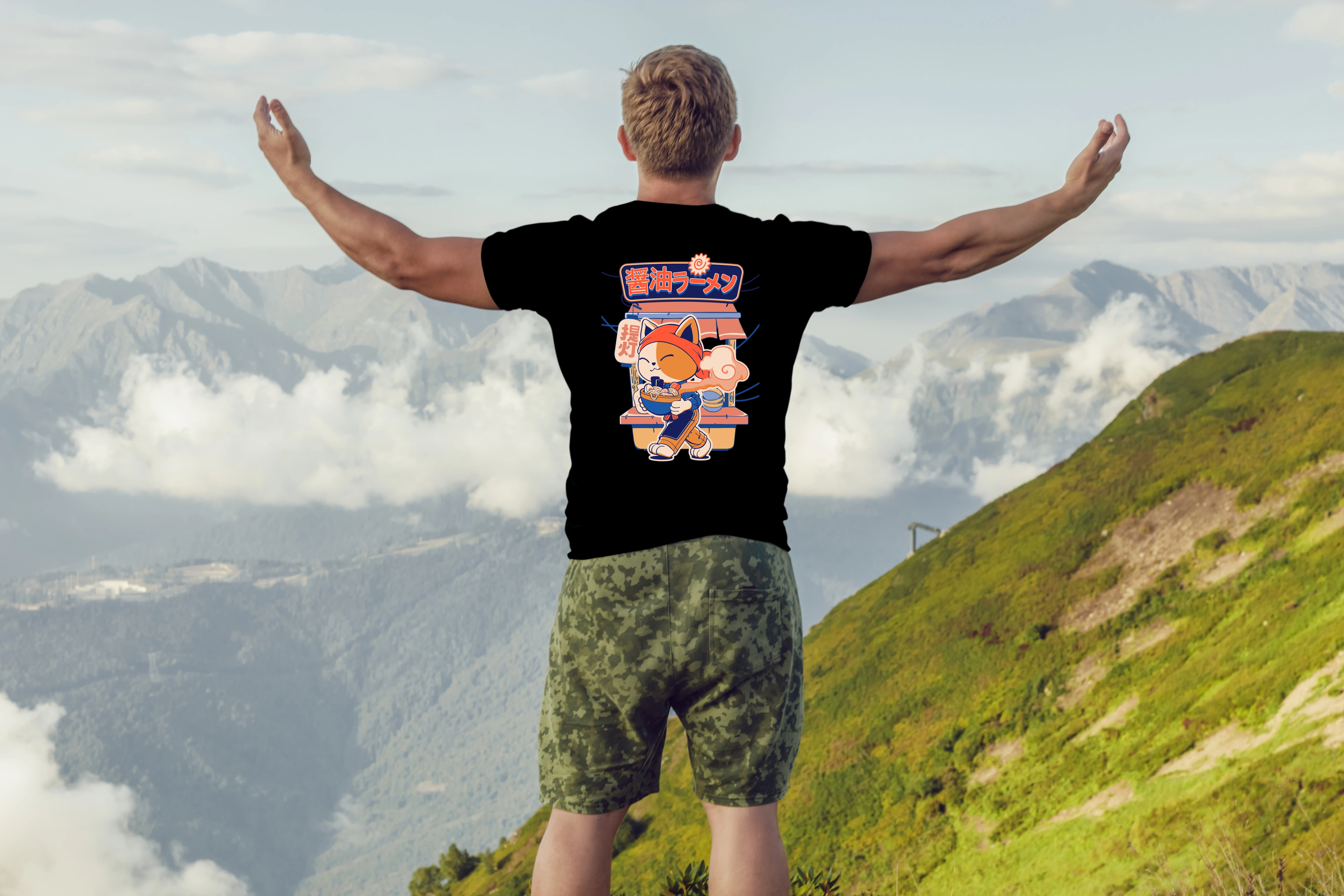 תצוגה חלופית של חולצה חתול ראמן