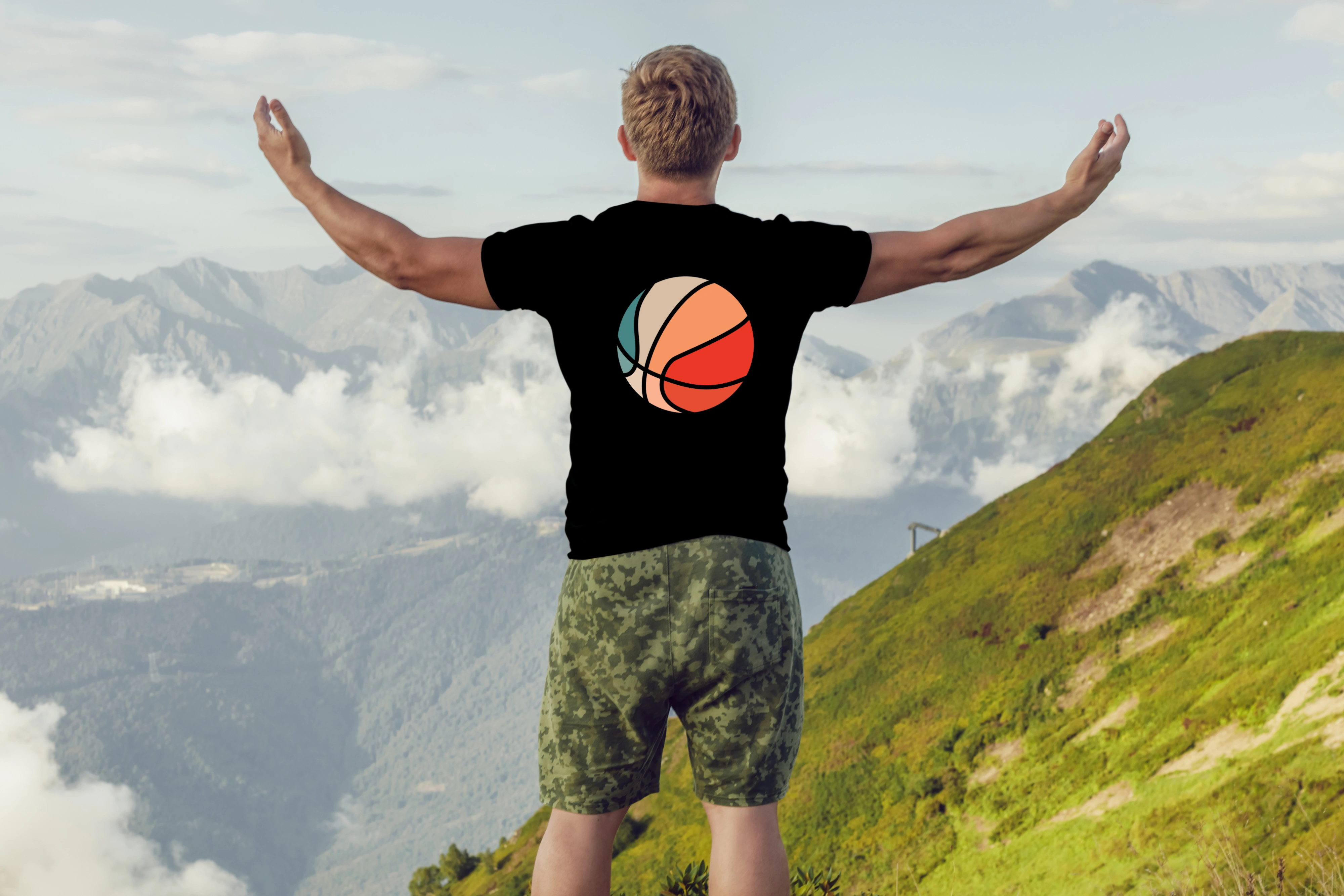 תצוגה חלופית של חולצה כדורסל רטרו