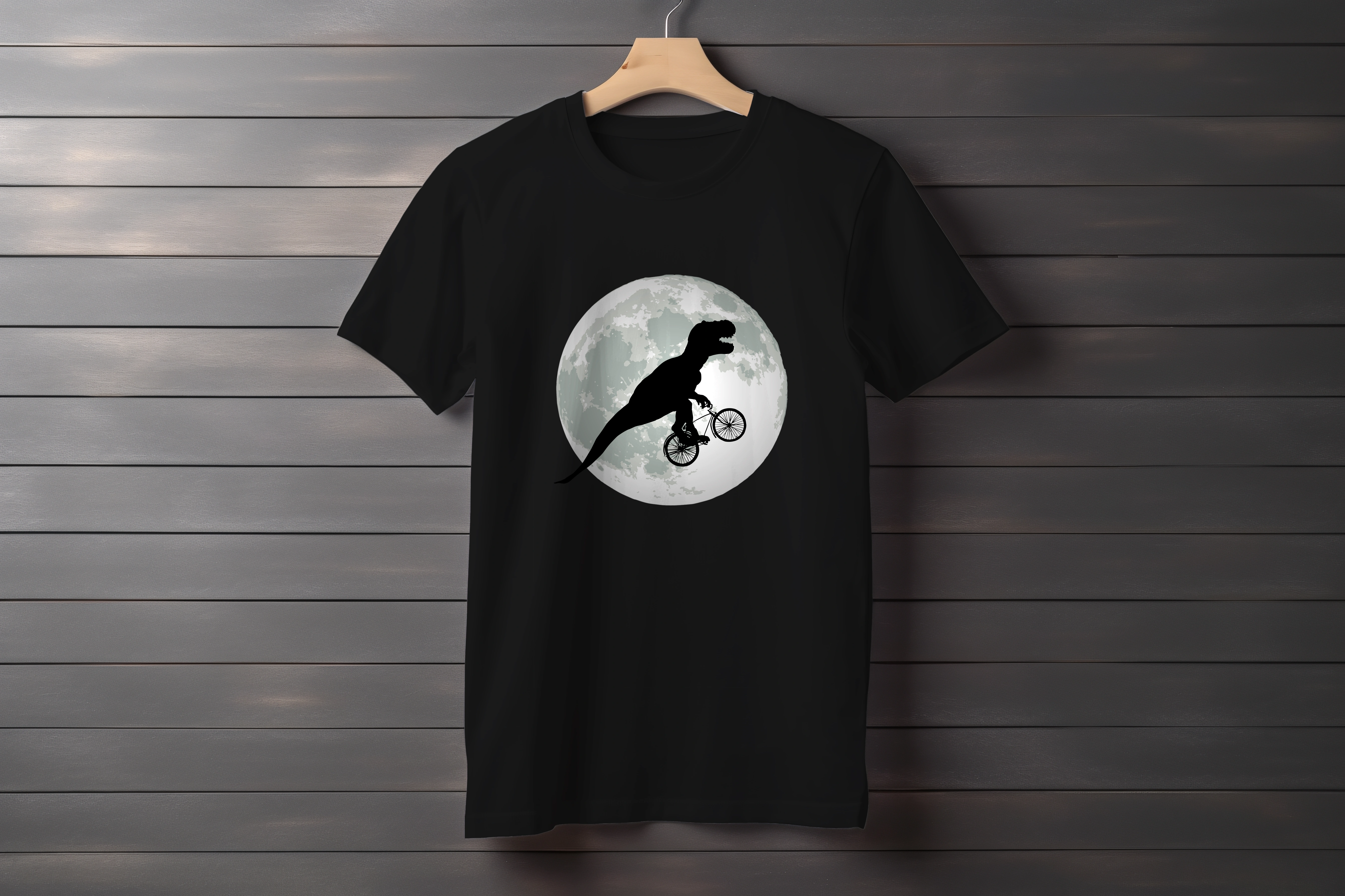 תצוגה חלופית של חולצה טי רקס בירח