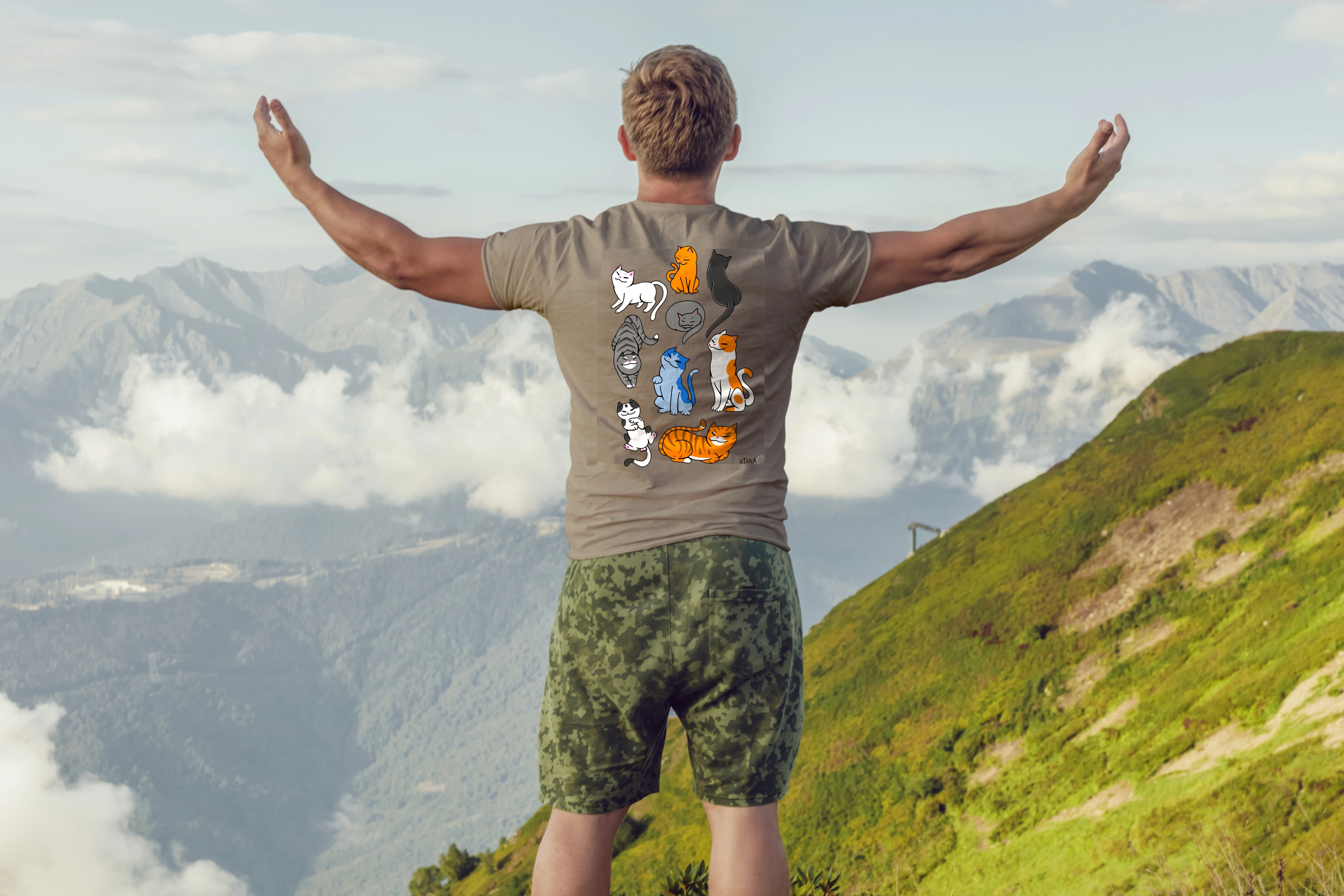 חולצה A lot of cats