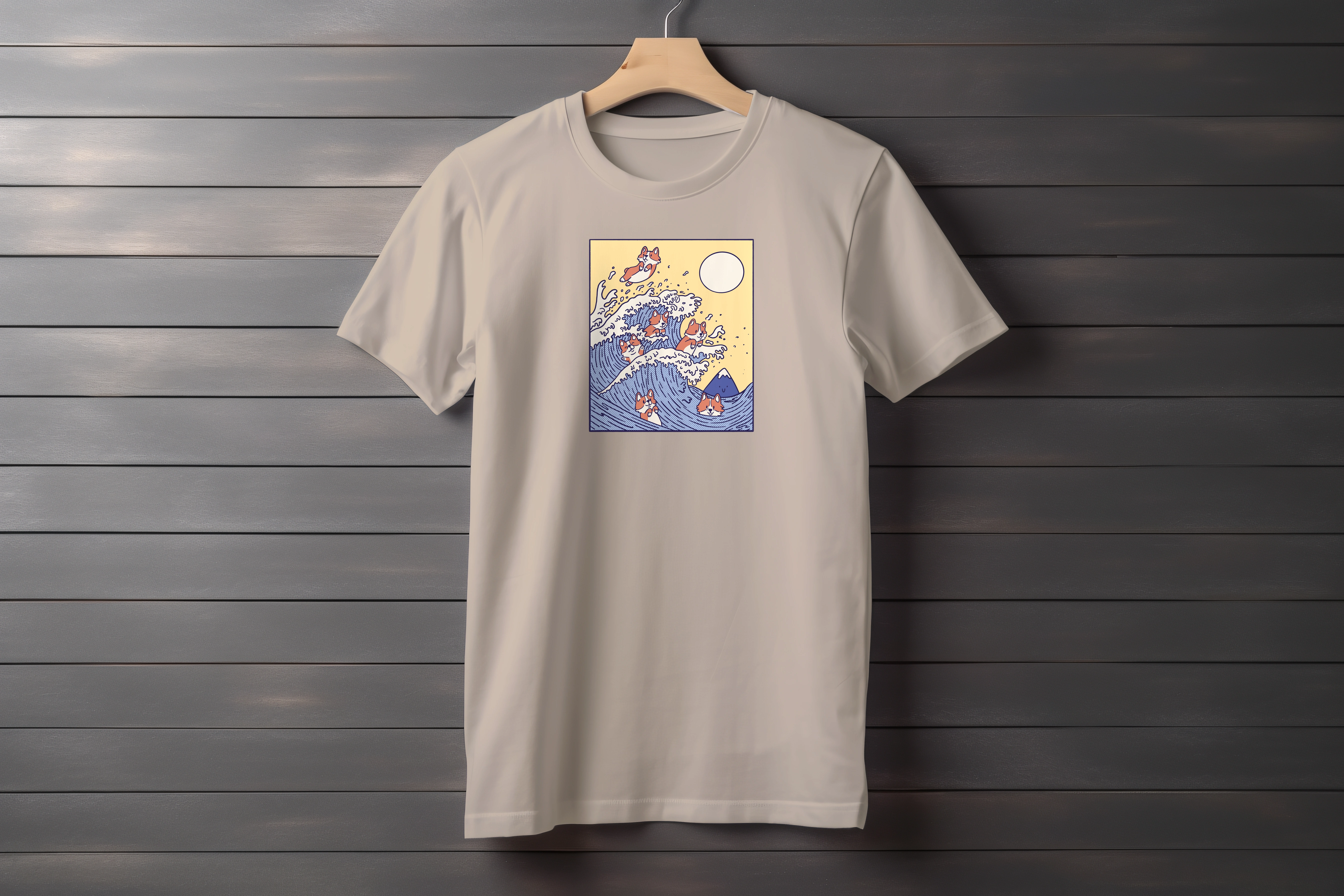 תצוגה חלופית של חולצה קורגי על הגל