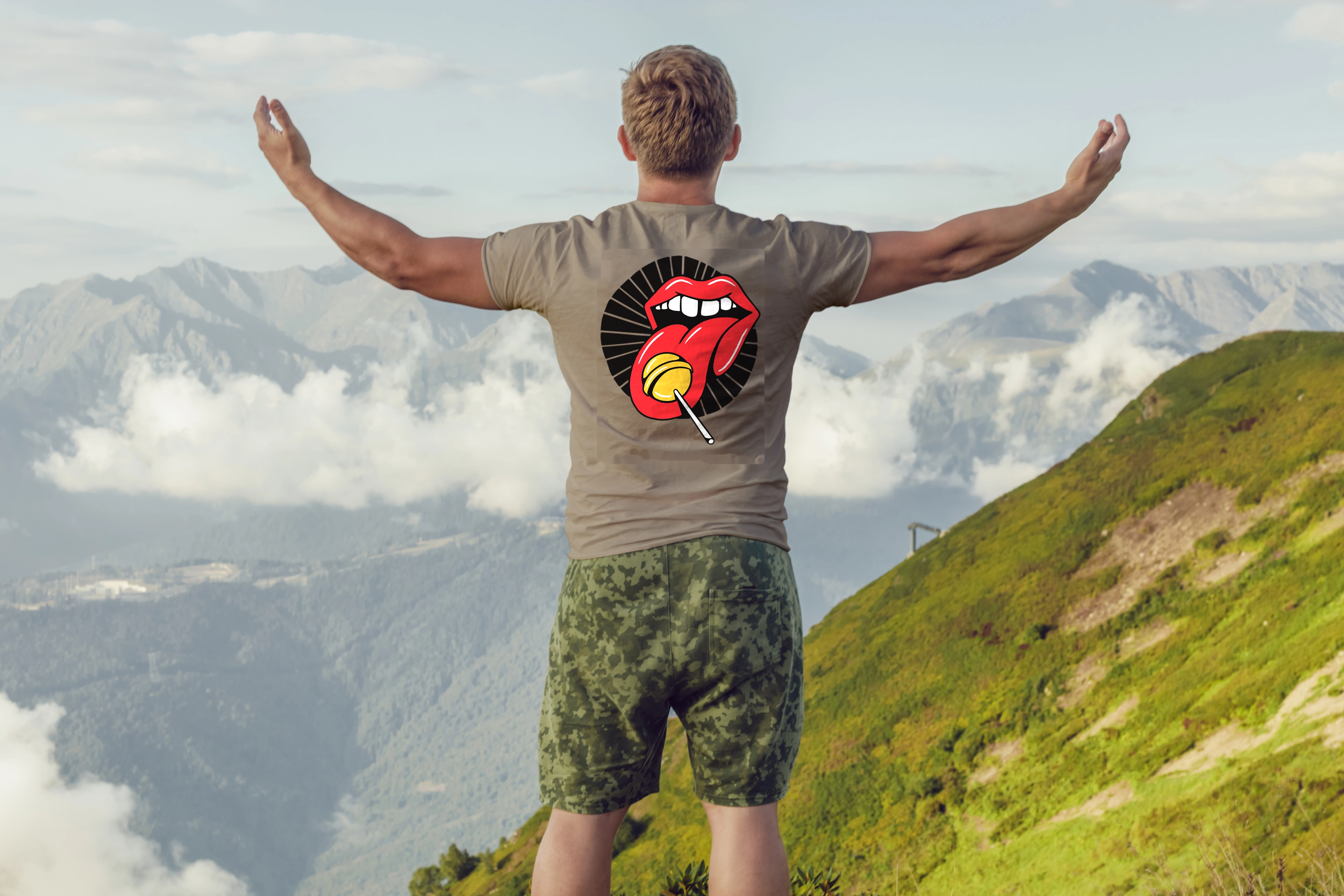 חולצה סוכריה על מקל