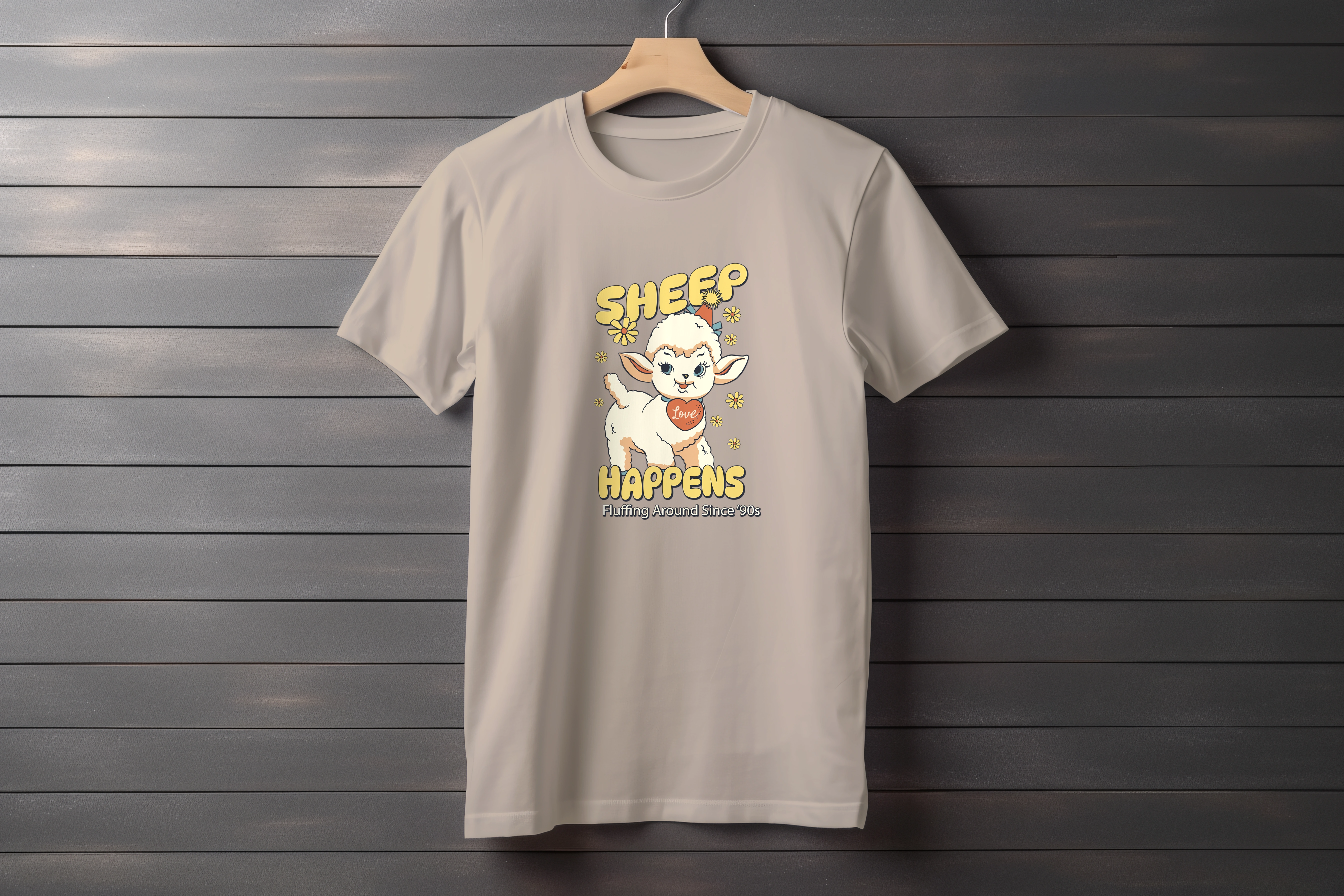 תצוגה חלופית של חולצה Sheep Happens